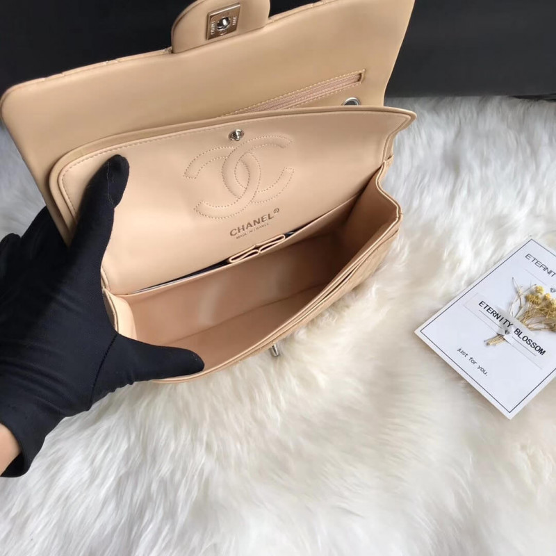 Replica Chanel 1112 Apricot Medium Size 2.55 Lambskin Leather Flap Bag1:1High-quality replica
