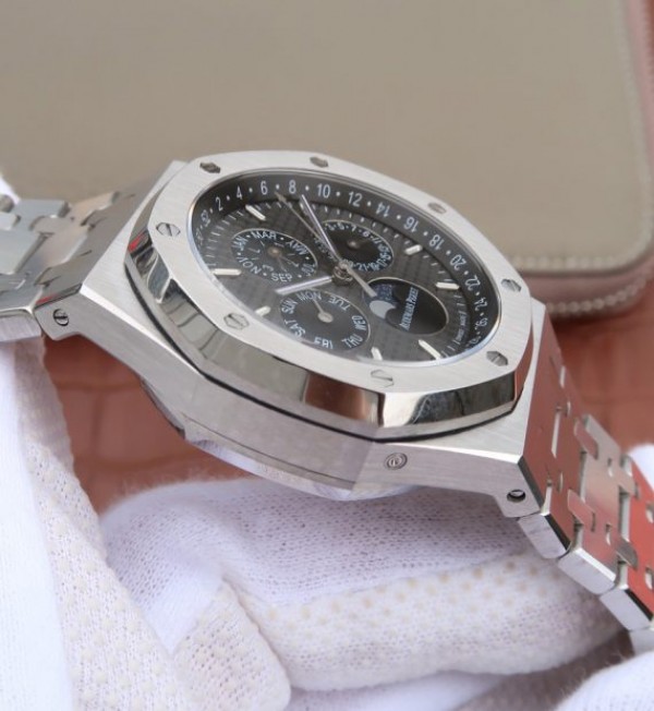 Replica Audemars Piguet JF Royal Oak 41mm 26574 SS Black Textured Dial A5134 - Top club