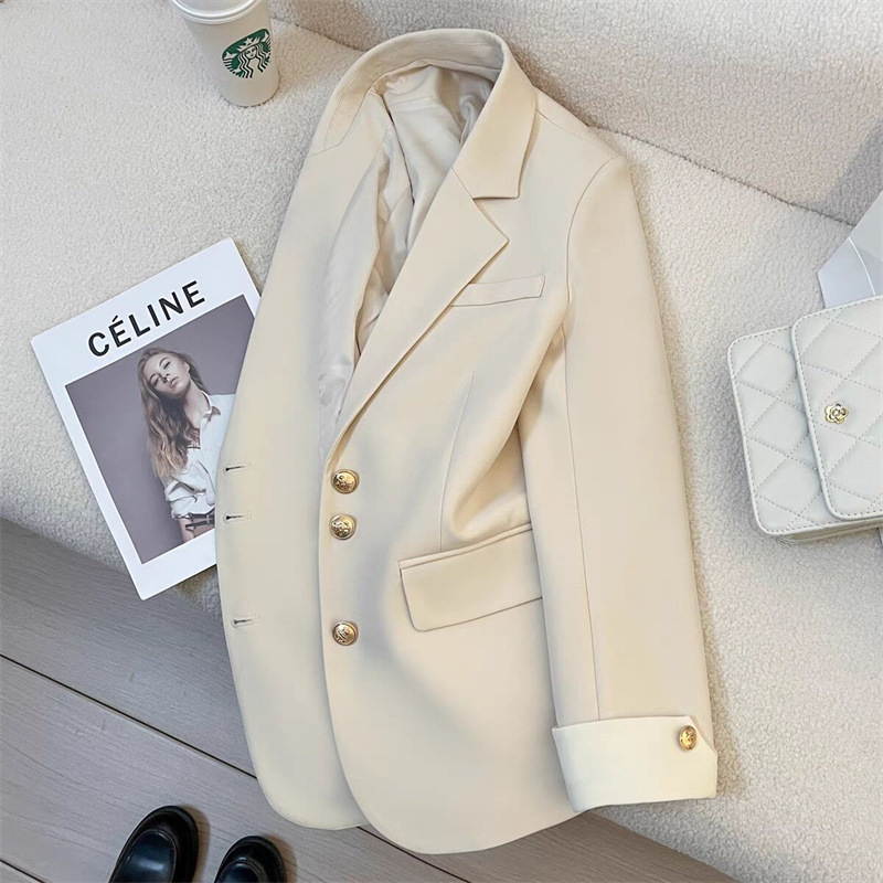 ALLY IDEAL Women's Blazer 2026 Spring and Autumn Korean Style Design Trendy Streetwear Small Suit Jacket for Women