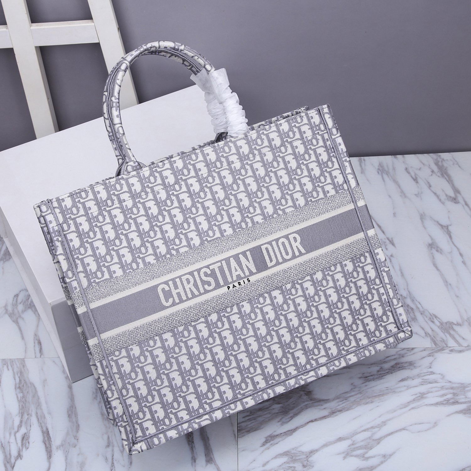 Christian Dior Large Dior Book Tote Gray, For Women, Women’s Handbags 16.5in/42cm CD M1286ZRIW_M9321:1High-quality replica