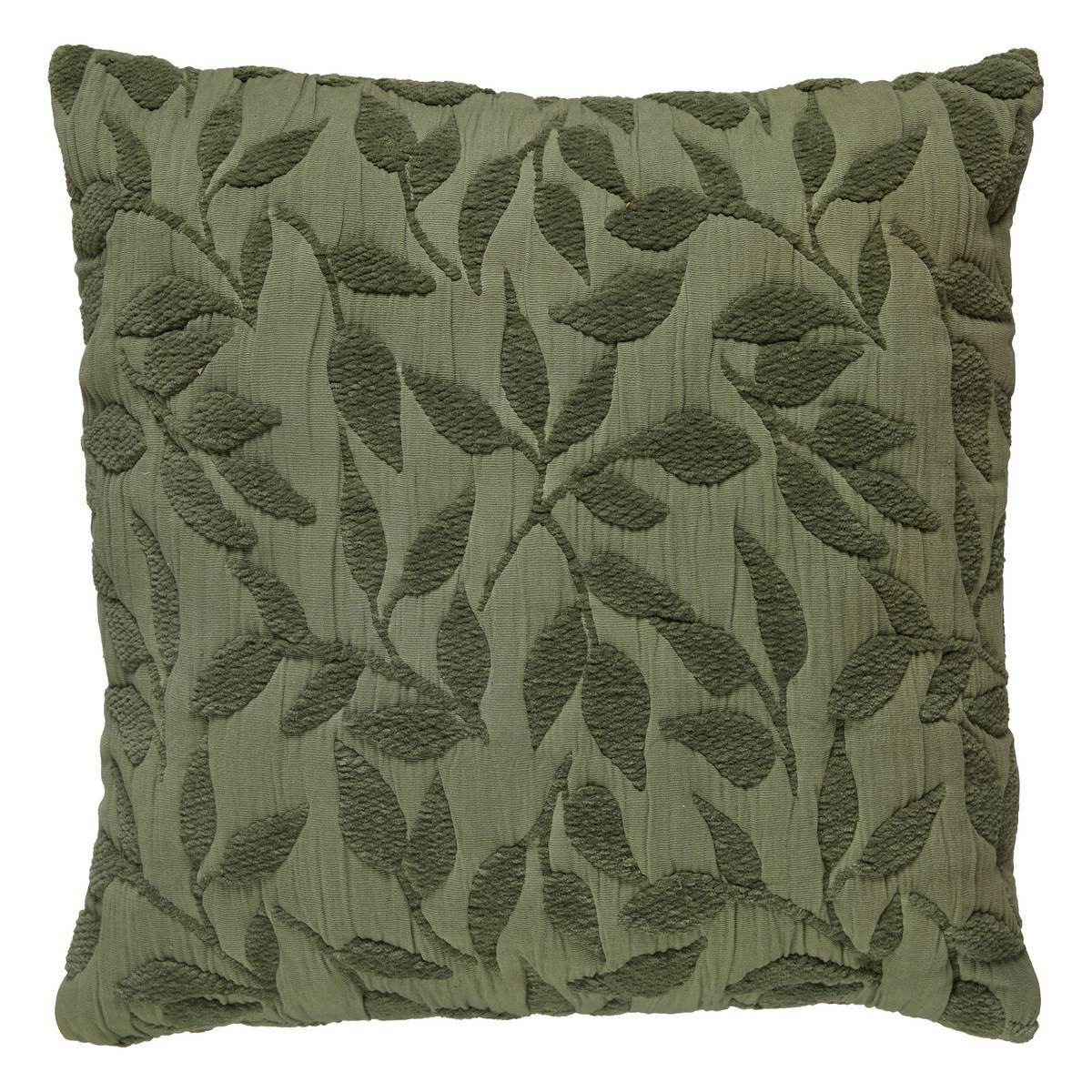 Jacquard pattern cushion "Lehto" Cotton, Light Green, 50x50 cm