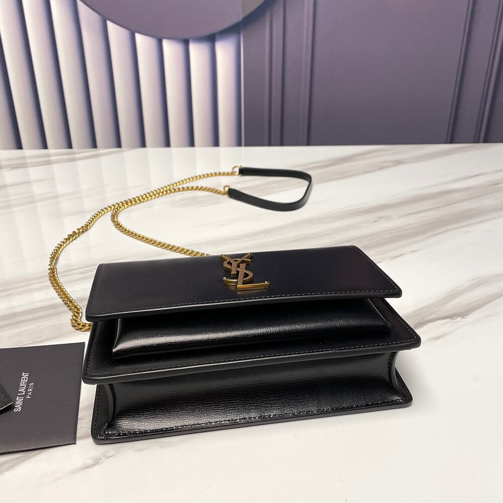 YSL SUNSET BAG CHAIN WALLET IN SMOOTH LEATHER1:1High-quality replica