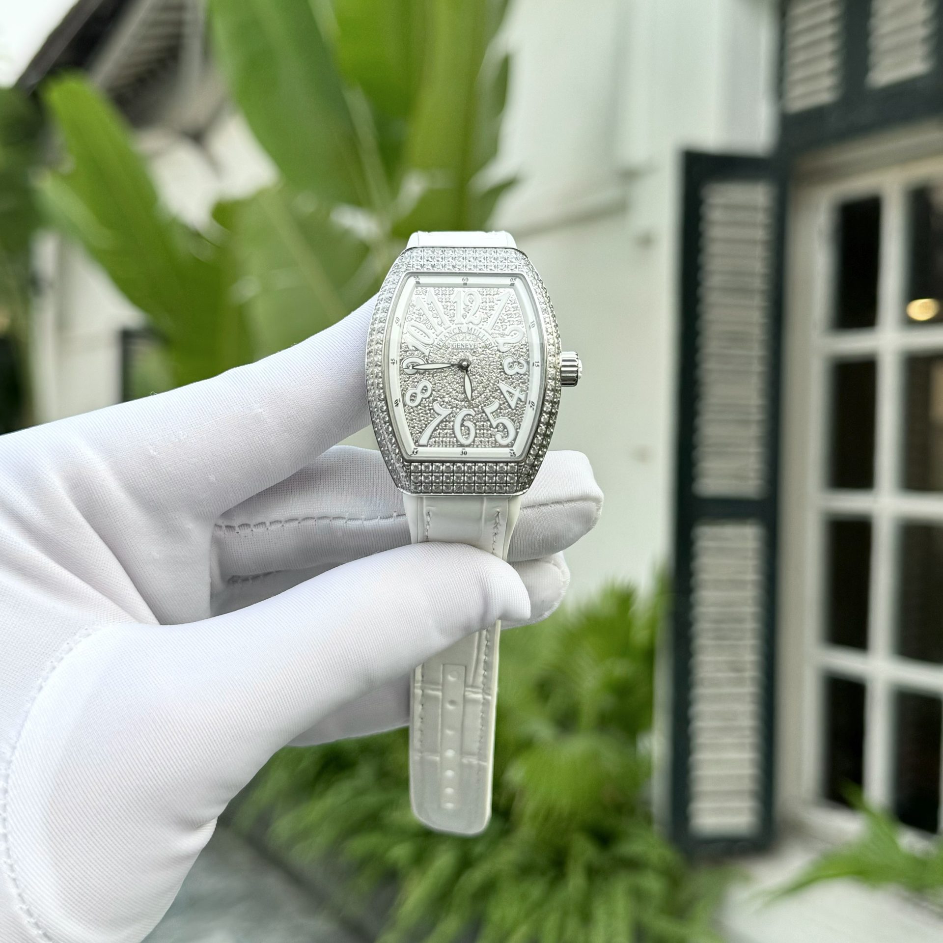 Franck Muller Replica 11 Watch V32 Women s White Dial With Diamond ABF Factory 32x40mm - Top club