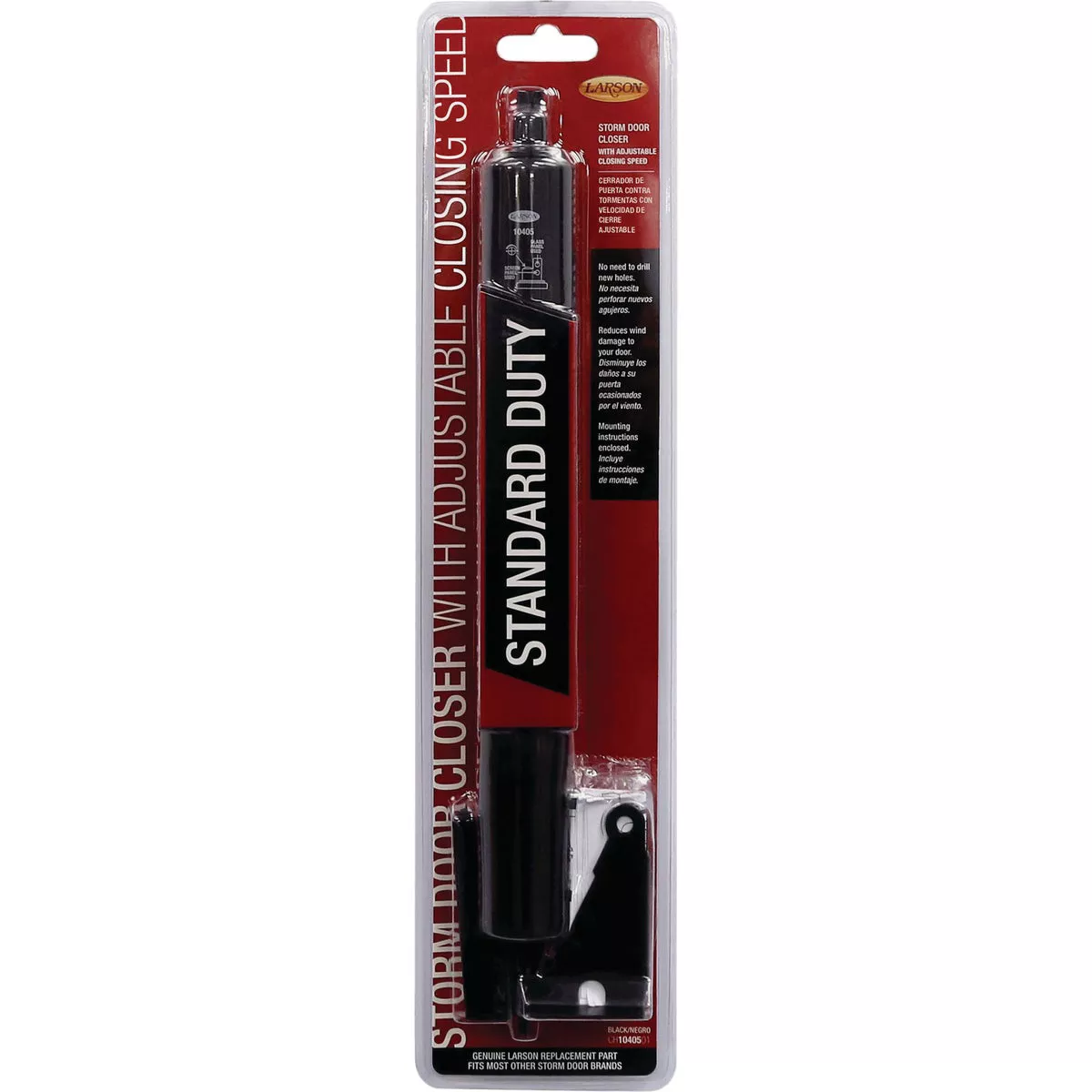 Larson Black Standard Duty Storm Door Closer