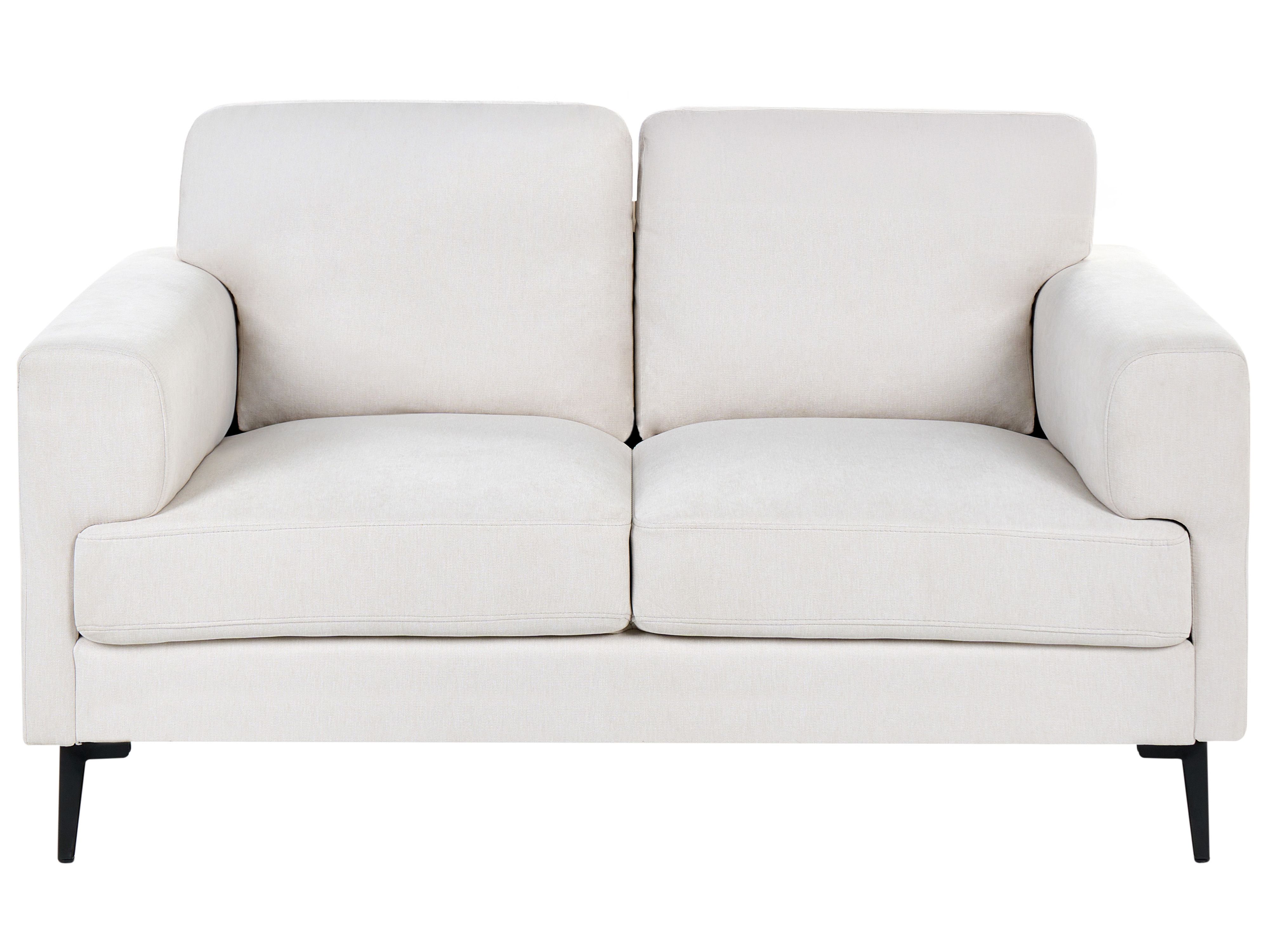 Sofa 2 Seater LOUSTO Fabric Light Beige