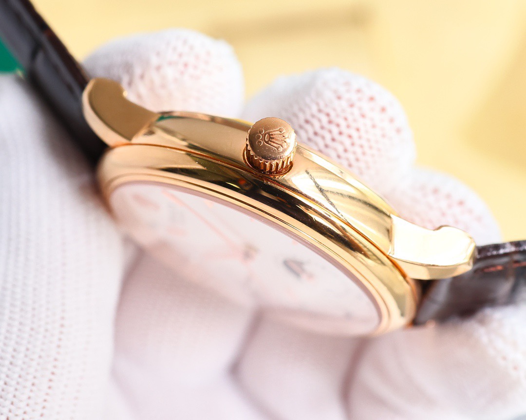 Rolex👑 Cellini Moonphase-40mm-Leather(1:1 replica) - Elite Watch Atelier