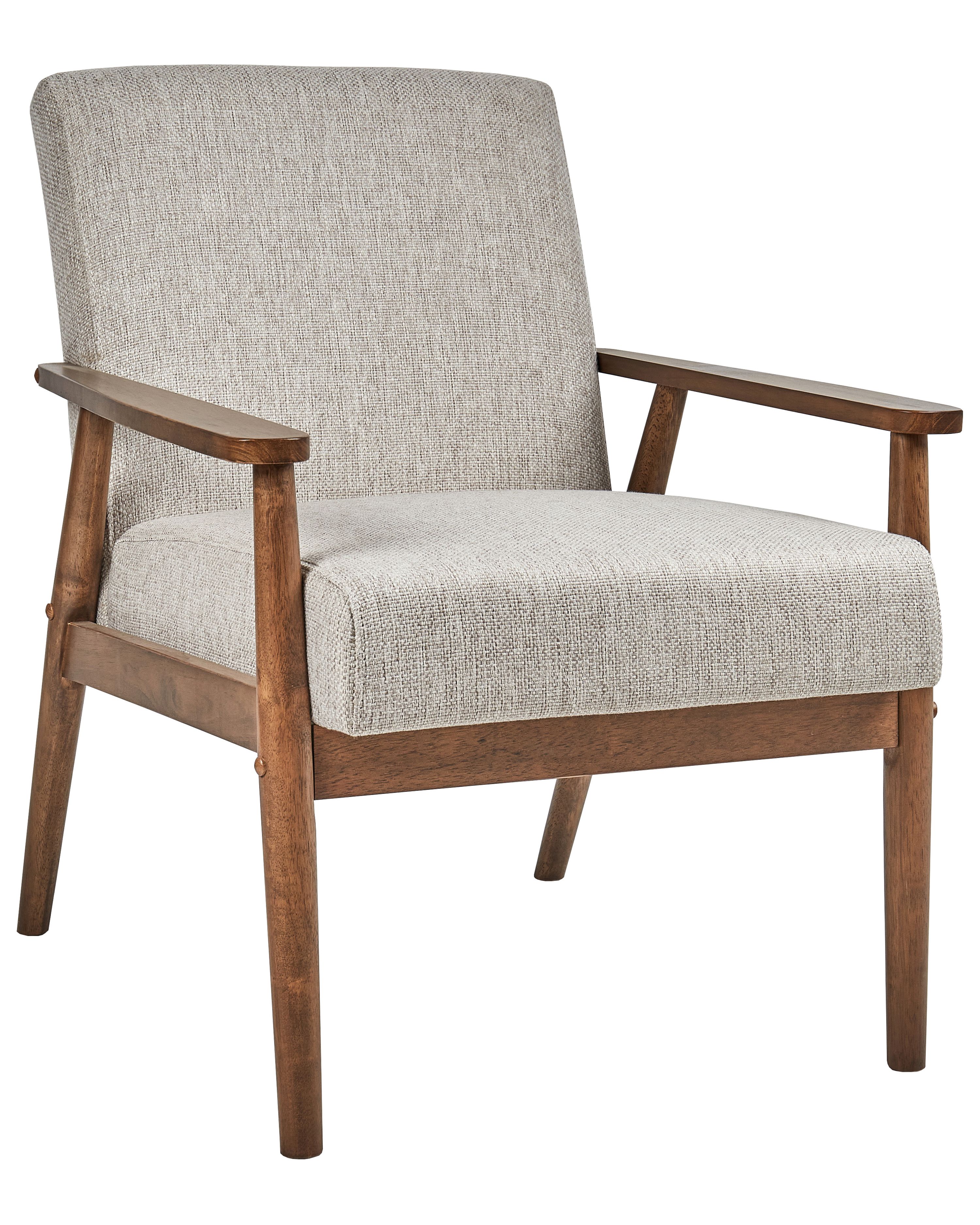 Armchair ESRUM Fabric Dark Brown/ Grey