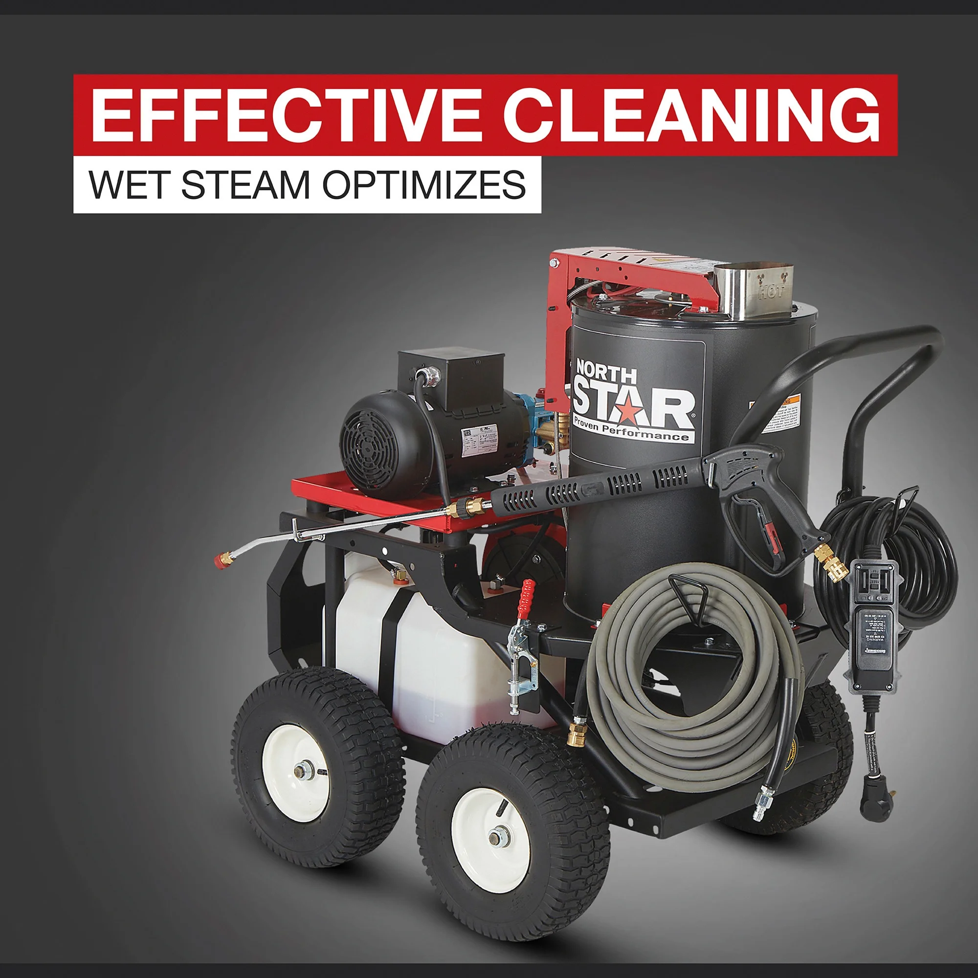 NorthStar Electric Wet Steam and Hot Water Pressure Washer, 2750 PSI, 2.5 GPM, 230 Volts - Image 6
