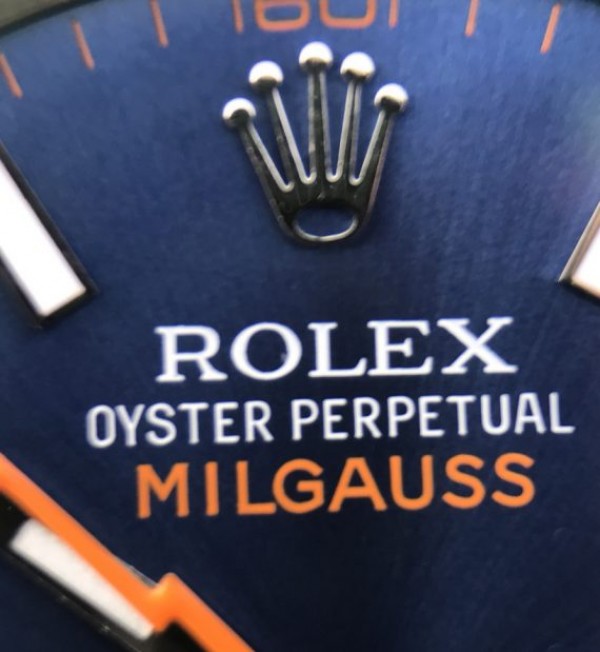 Replica Rolex Milgauss 116400 GV JF Green Sapphire Blue Dial SS Bracelet SH3131 - Top club