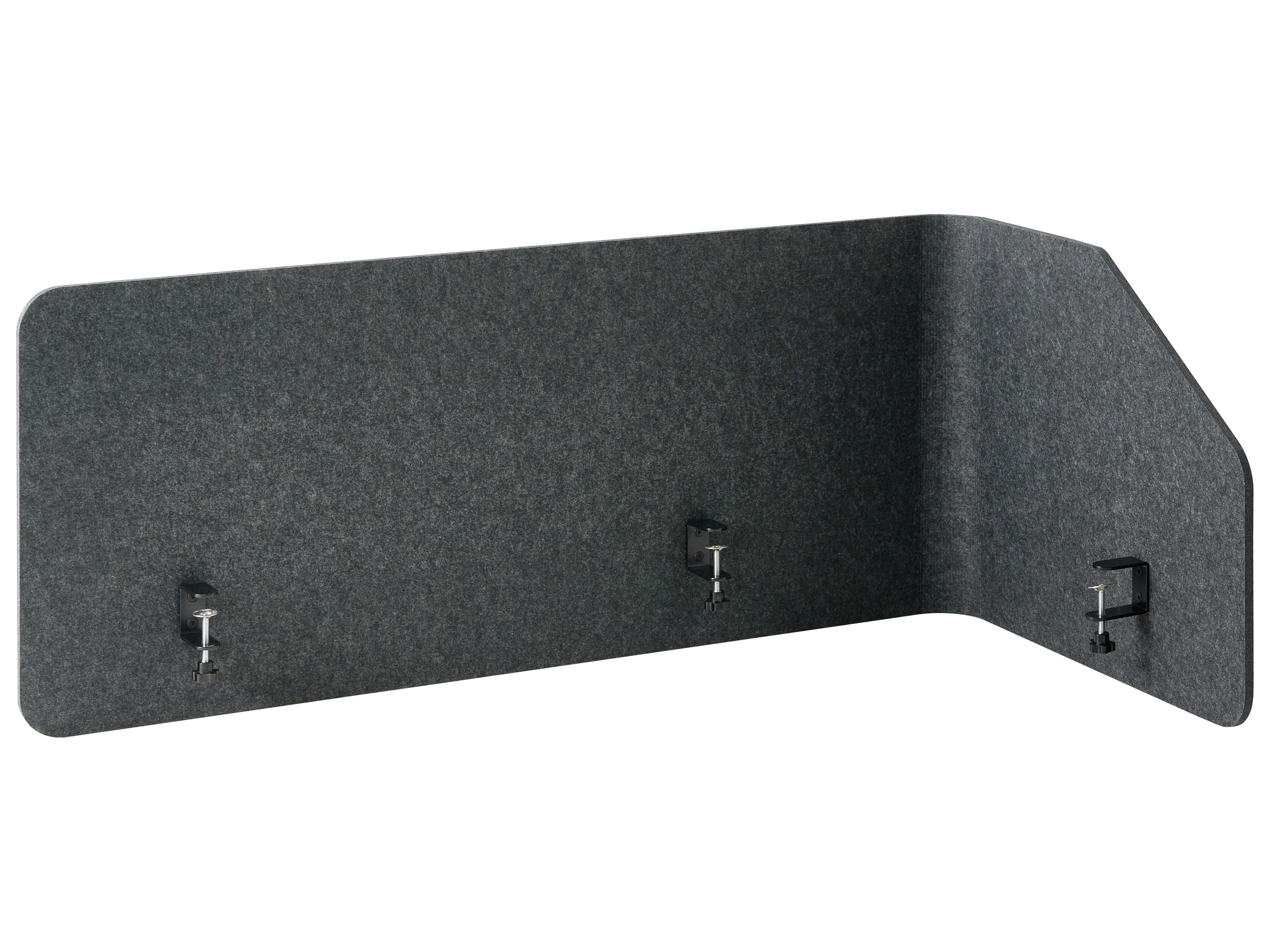 Desk Screen FOLDY Dark Grey