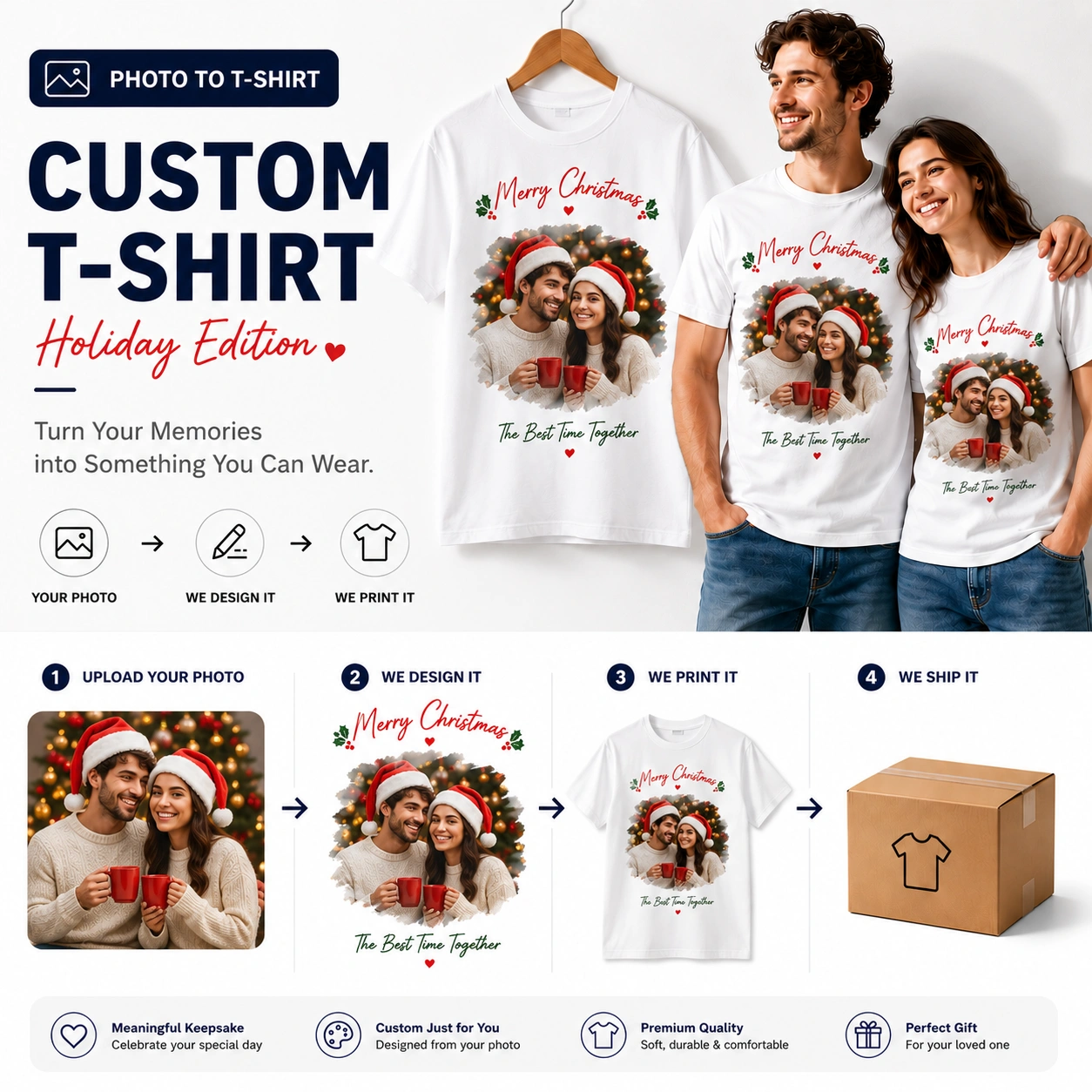 Holiday Edition | Custom Holiday Photo T-Shirt