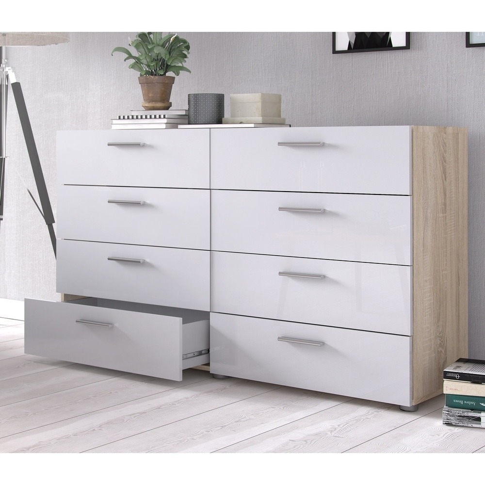 Porch & Den Angus Space-saving 8-Drawer Double Dresser