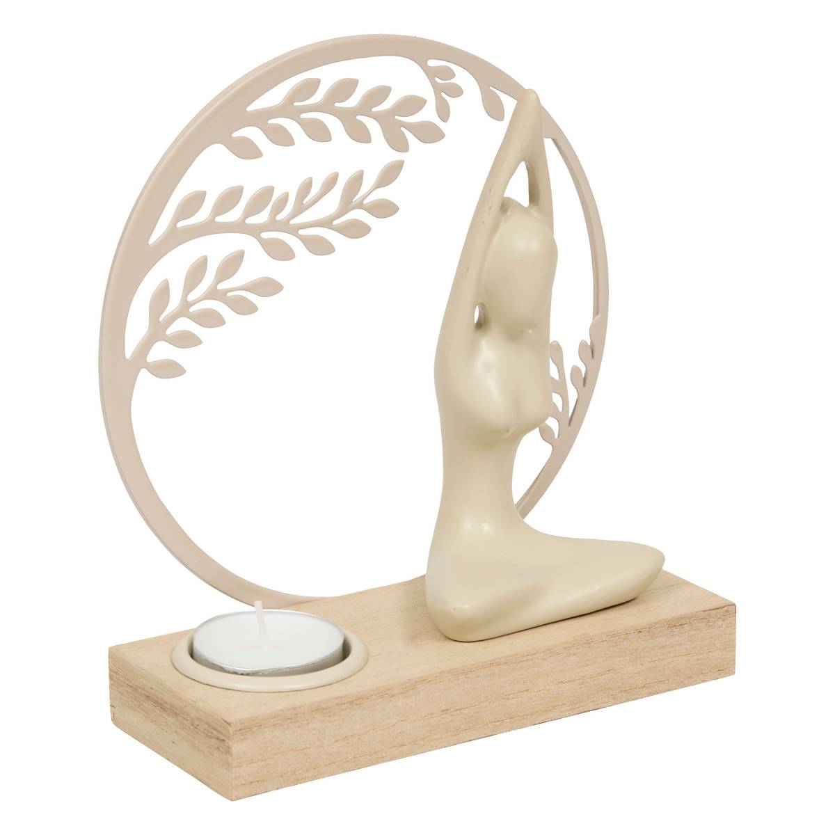 Candle Holder "Yogi" Multicolor, 15x6 cm