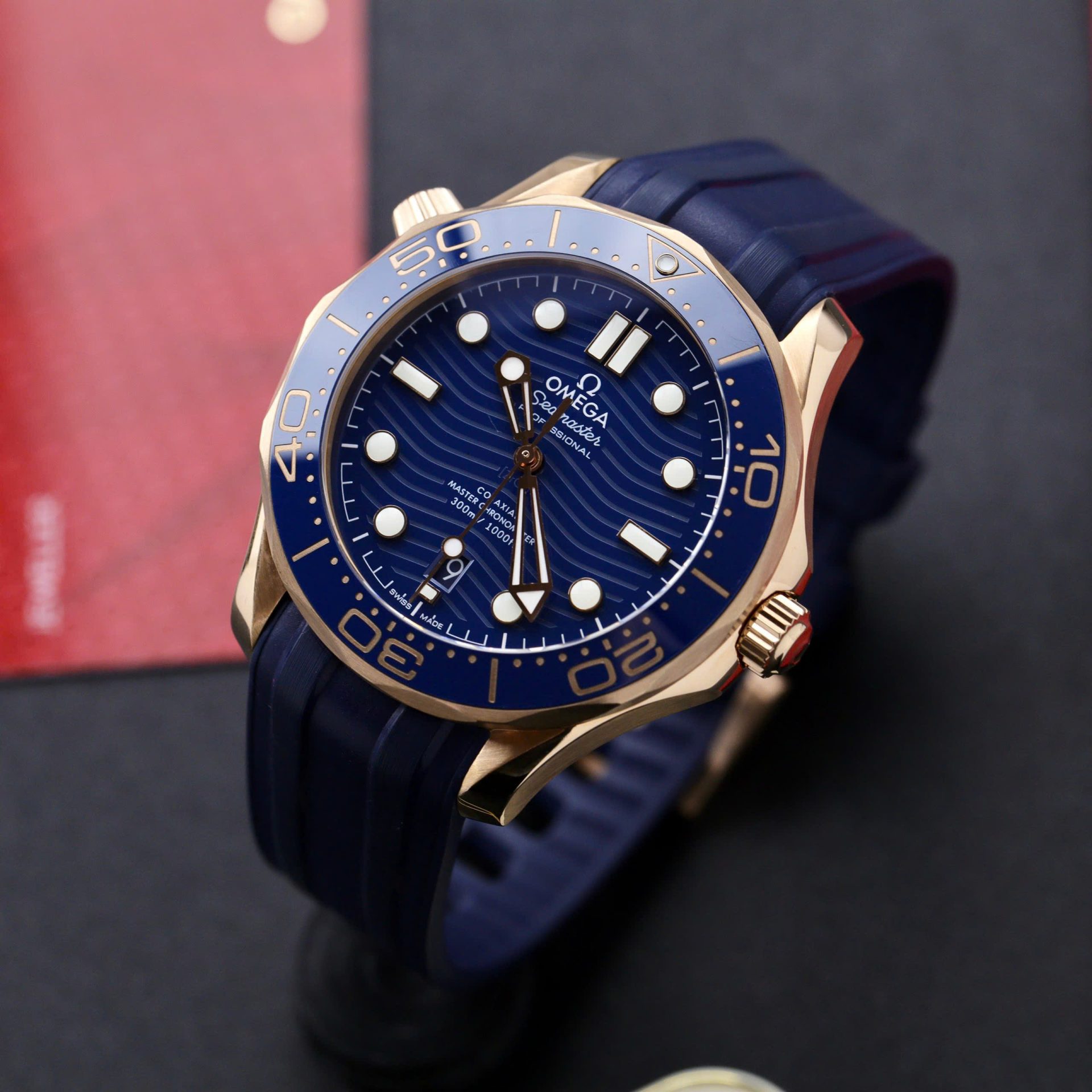 Omega Seamaster Diver 300M Good Imitation Watches Blue Dial Rubber Strap VS Factory 42mm - Top club