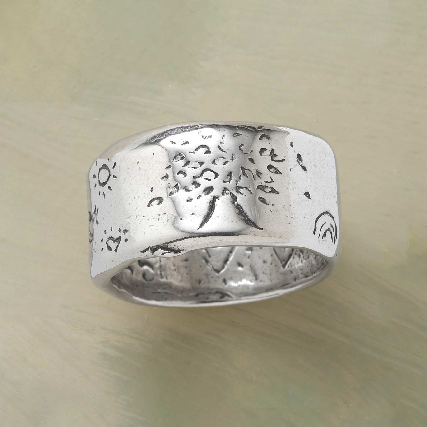 Sterling Silver Strength Ring - Sundance Clothing