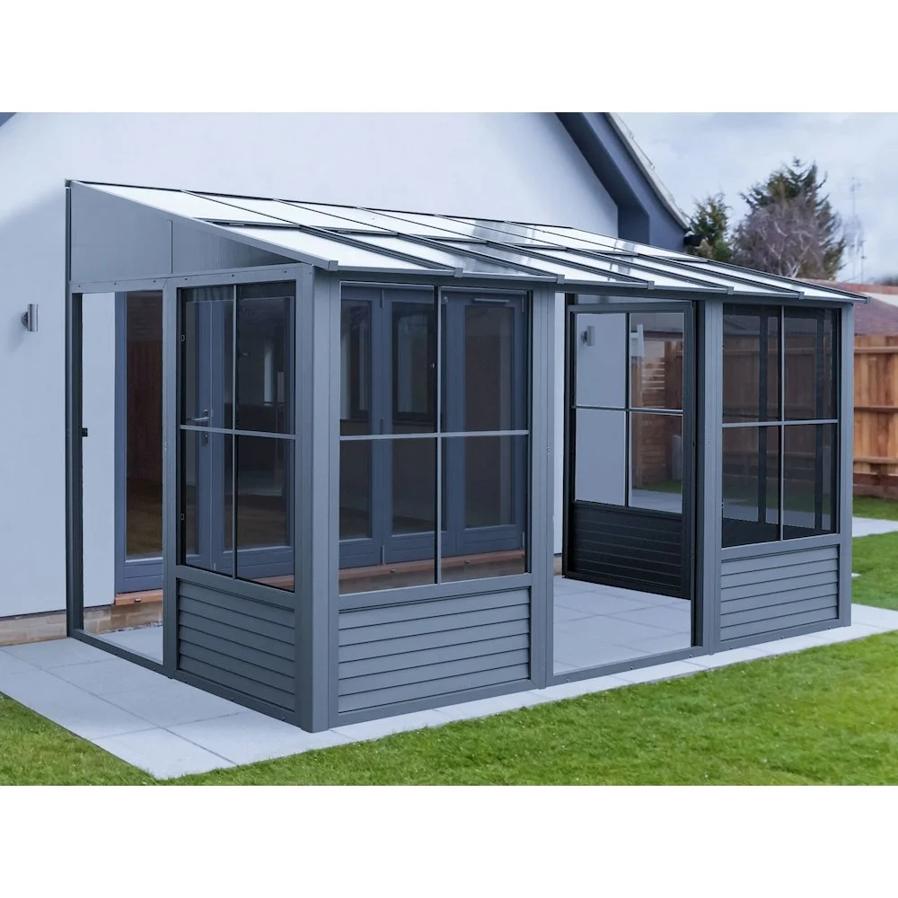 Gazebo Penguin Florence 10�?x 12�?Wall-Mounted Gazebo, Heavy-Duty Aluminum Frame with UV Protection - Image 21