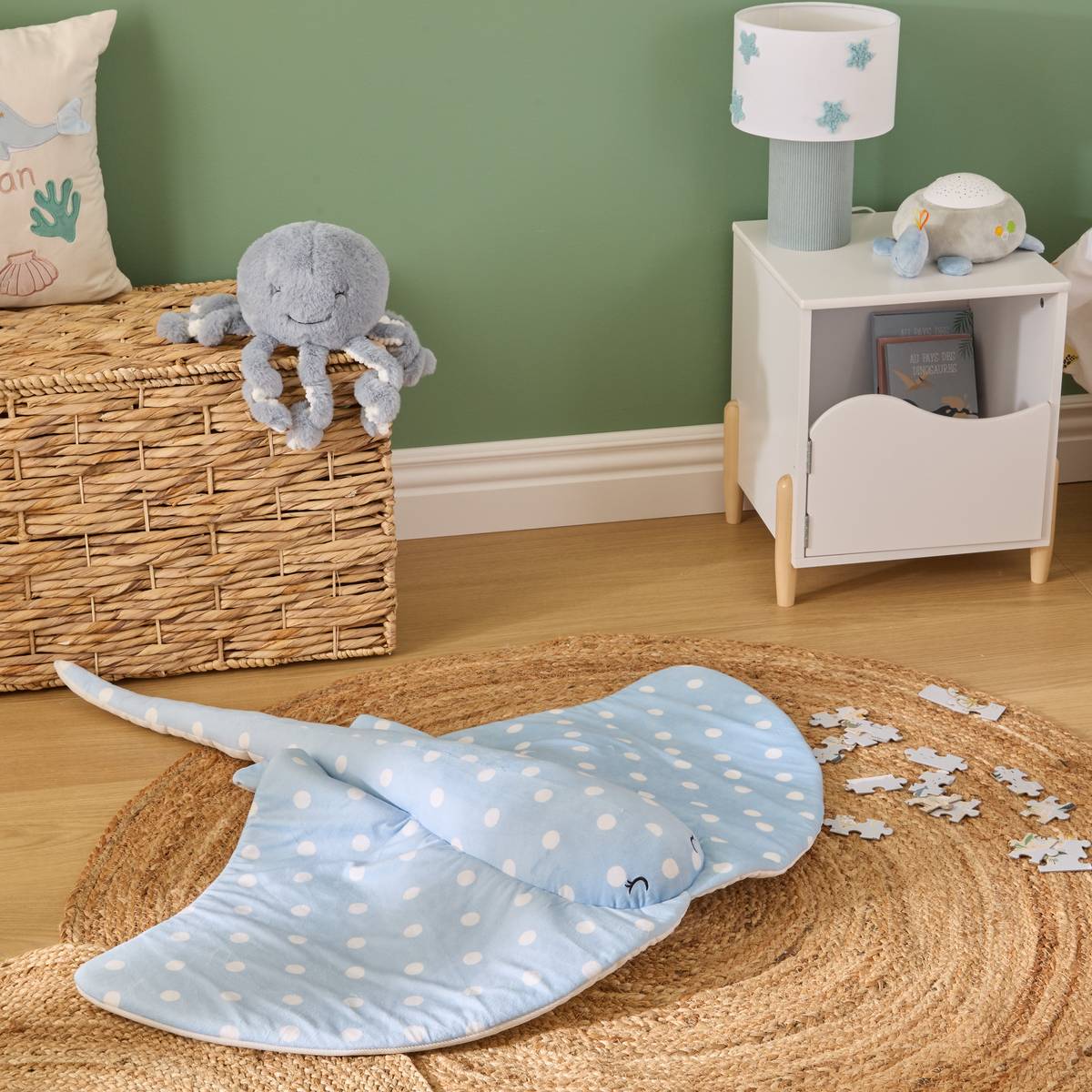 Children's Plush XL "Orta" 10x90 cm, Light Blue