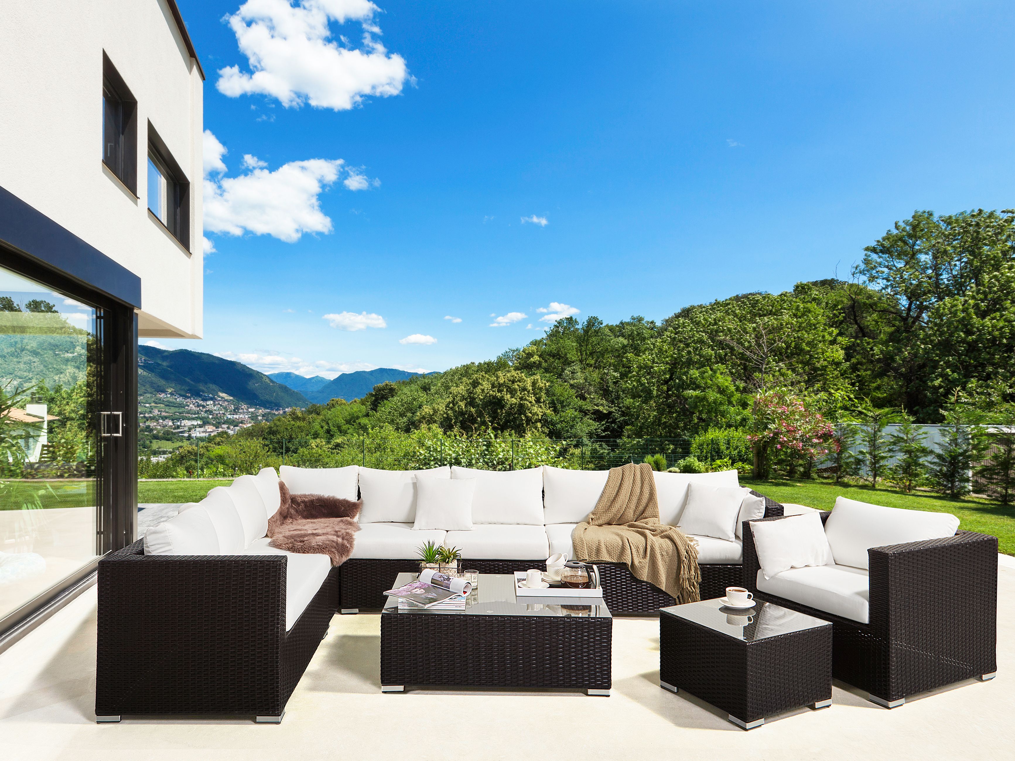 Outdoor Cushion Cover Set XXL Off-White