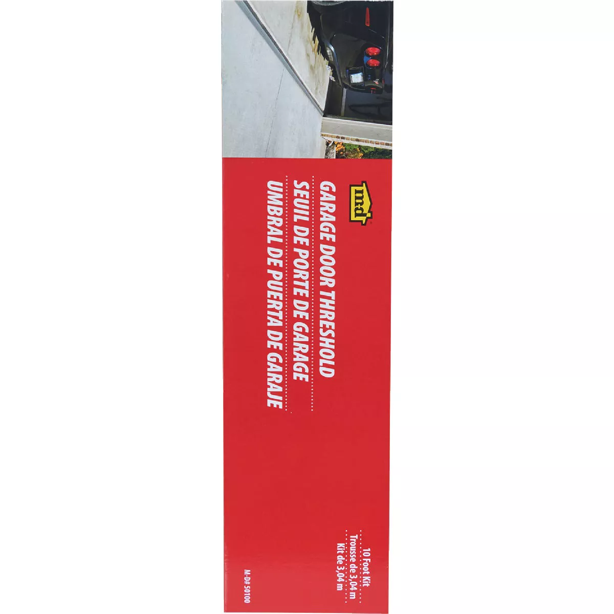 M-D Building Products 10 Ft. Gray Vinyl Garage Door Threshold Kit