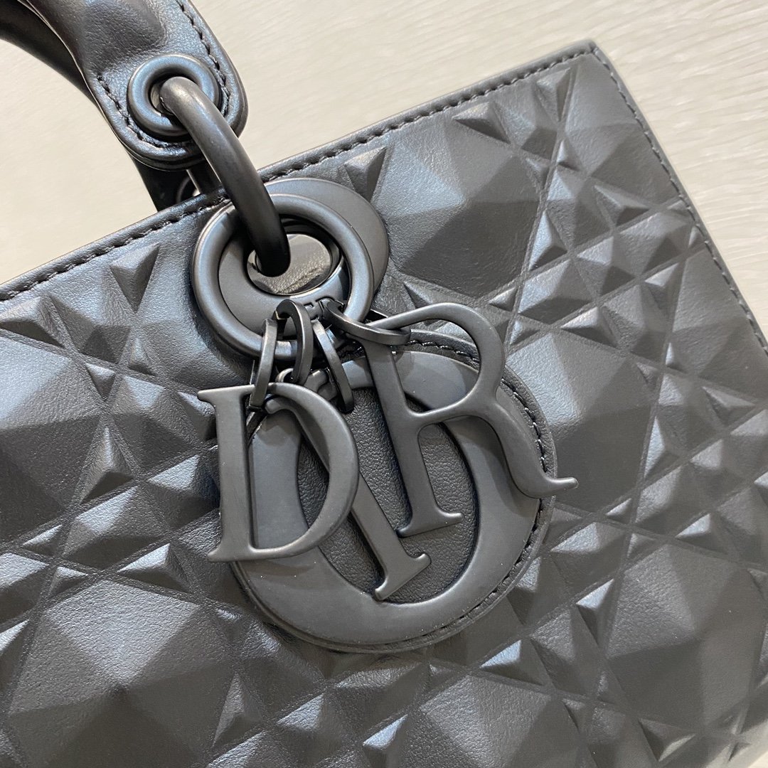 Christian Dior Lady D-Joy Bag Black Cannage with Beaded Motif, For Women Women’s Handbags, 26cm CD M0540SNEA_M9001:1High-quality replica