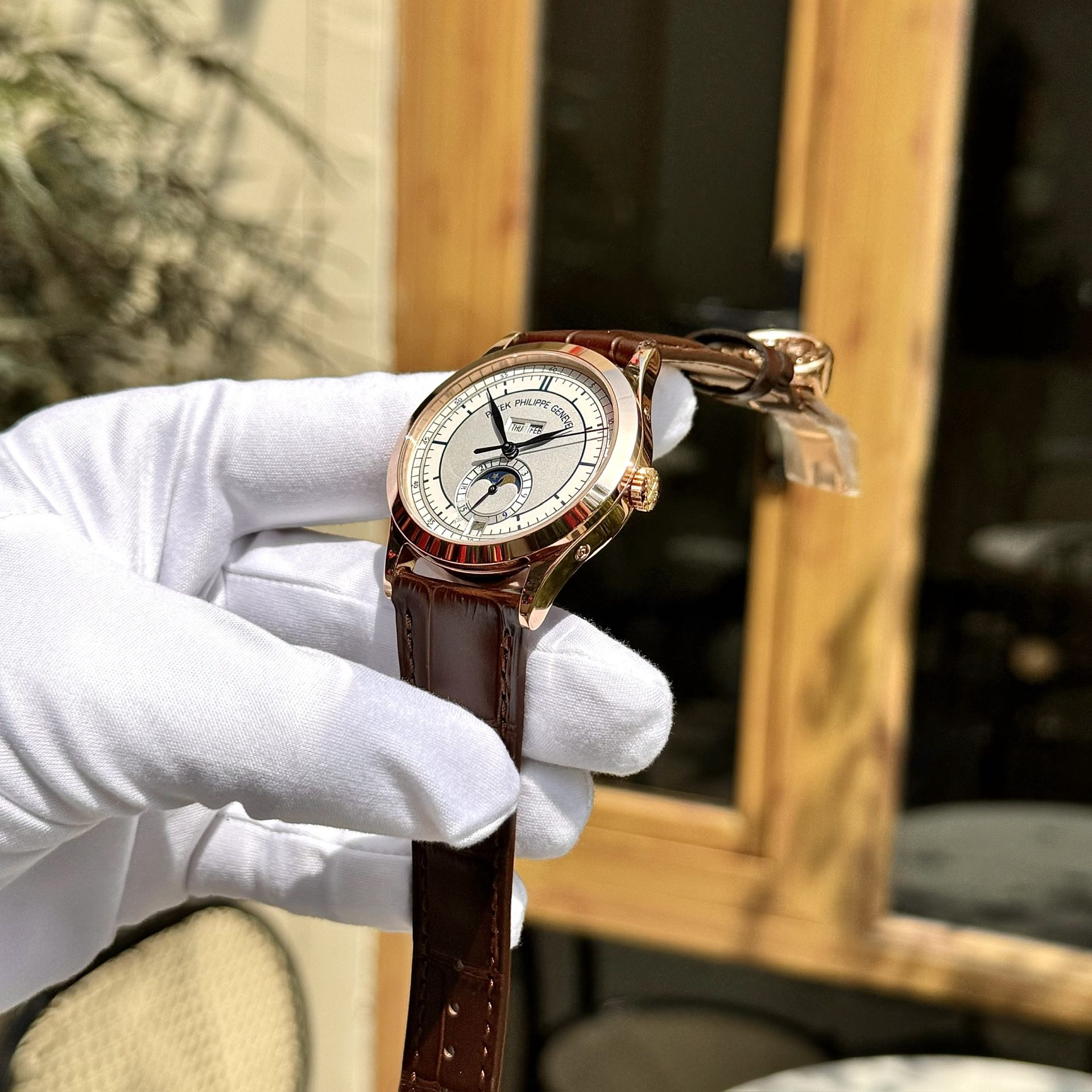 Patek Philippe Replica Watch Complications 5396R Men Leather Strap GR Factory 38.5mm - Top club