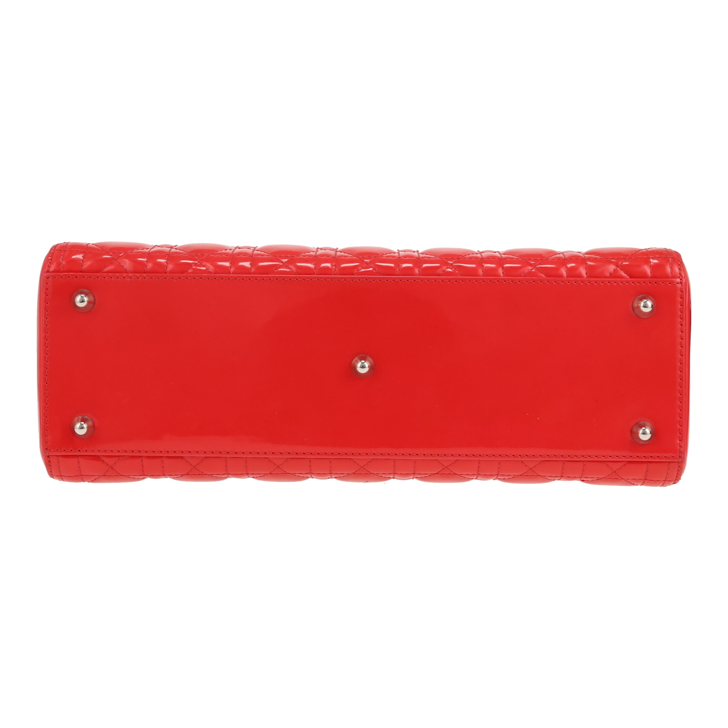 Dior Lady Dior handbag in red patent leather1:1High-quality replica