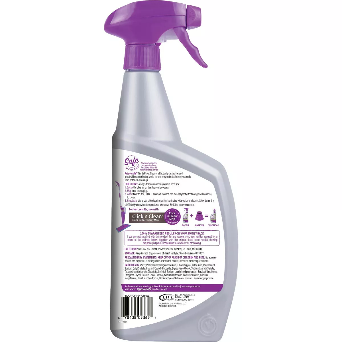 Rejuvenate 32 Oz. Bio-Enzymatic No Scrub Tile & Grout Cleaner