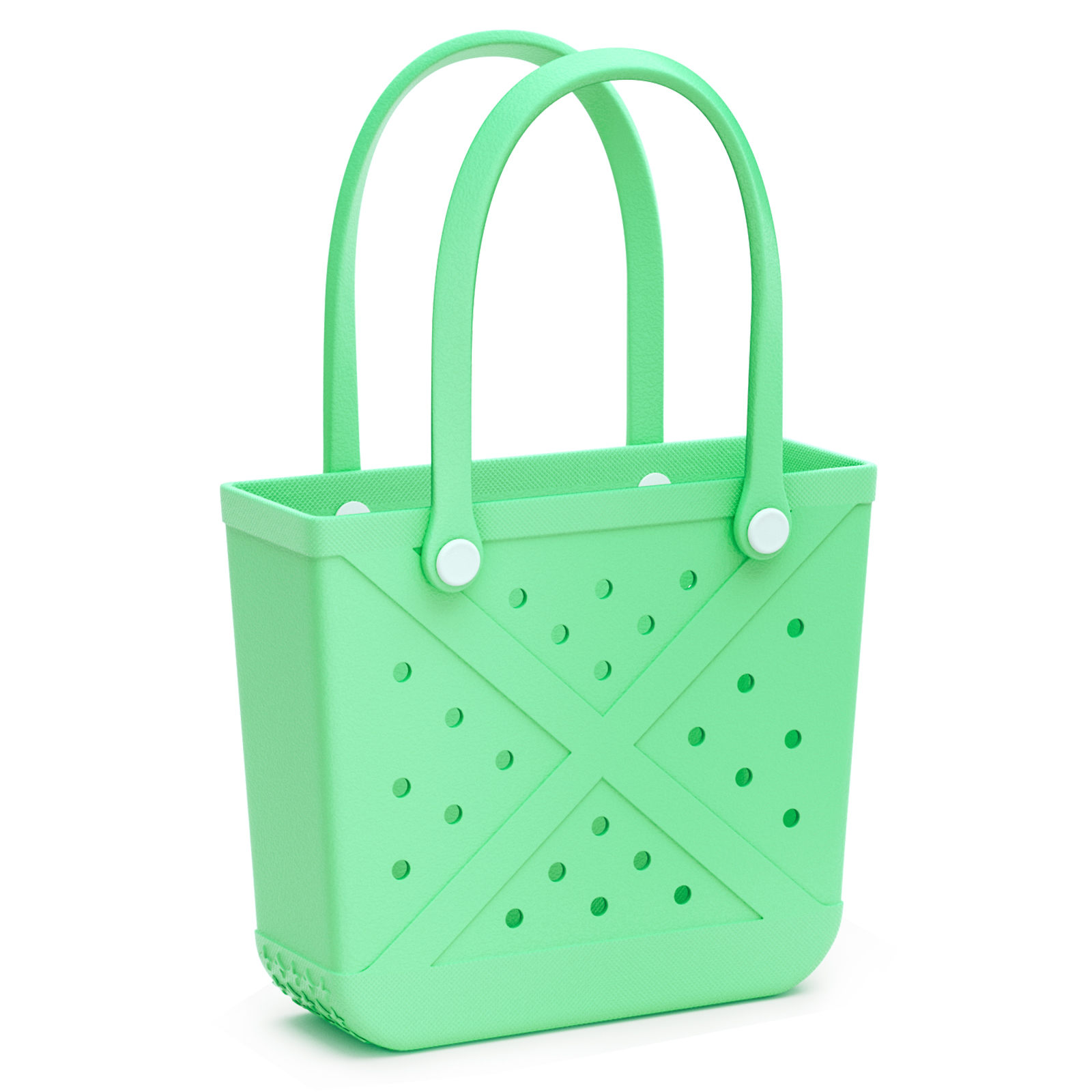 Large Pink Molded EVA Tote Bag with Ventilation Holes EVA Beach Tote Bag Silicone Style Washable Durable Eva Bag Silicone
