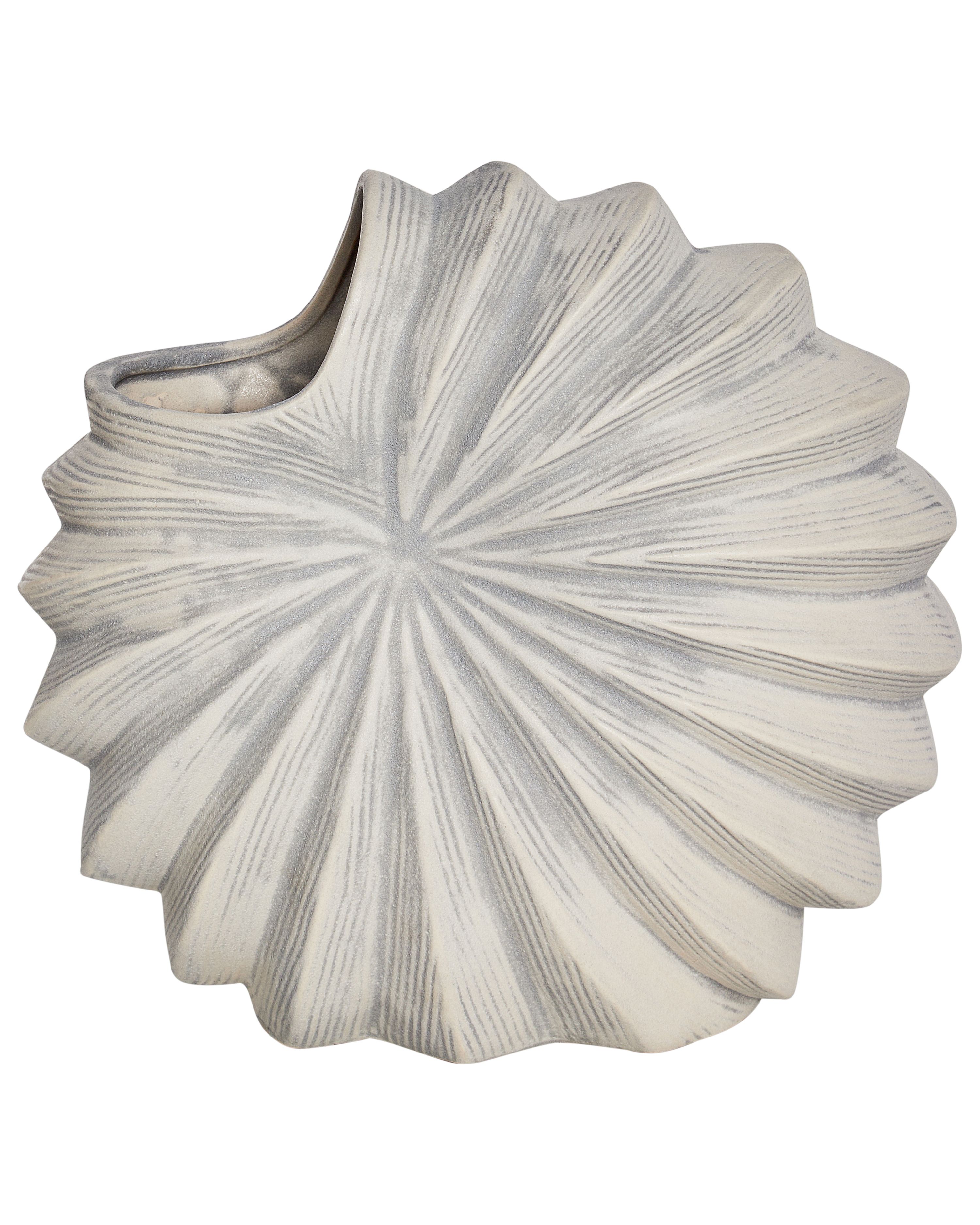 Flower Vase SCUP Stoneware 28 cm Off-White