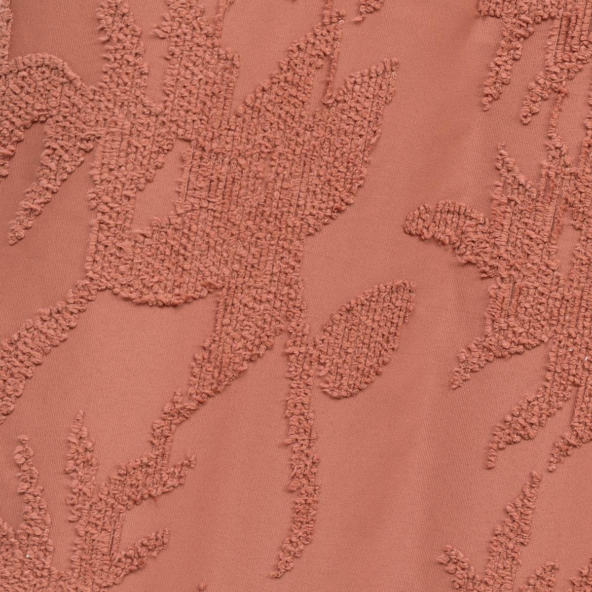 Curtain "Willow" Jacquard, Terracotta, 135x260 cm