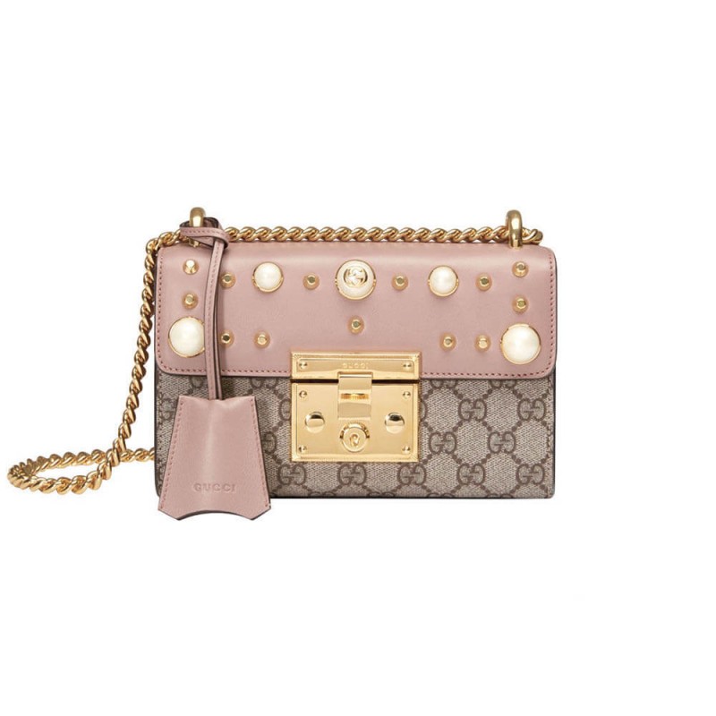 Replica Gucci Padlock Studded Gg Supreme Shoulder Bag 4321821:1High-quality replica
