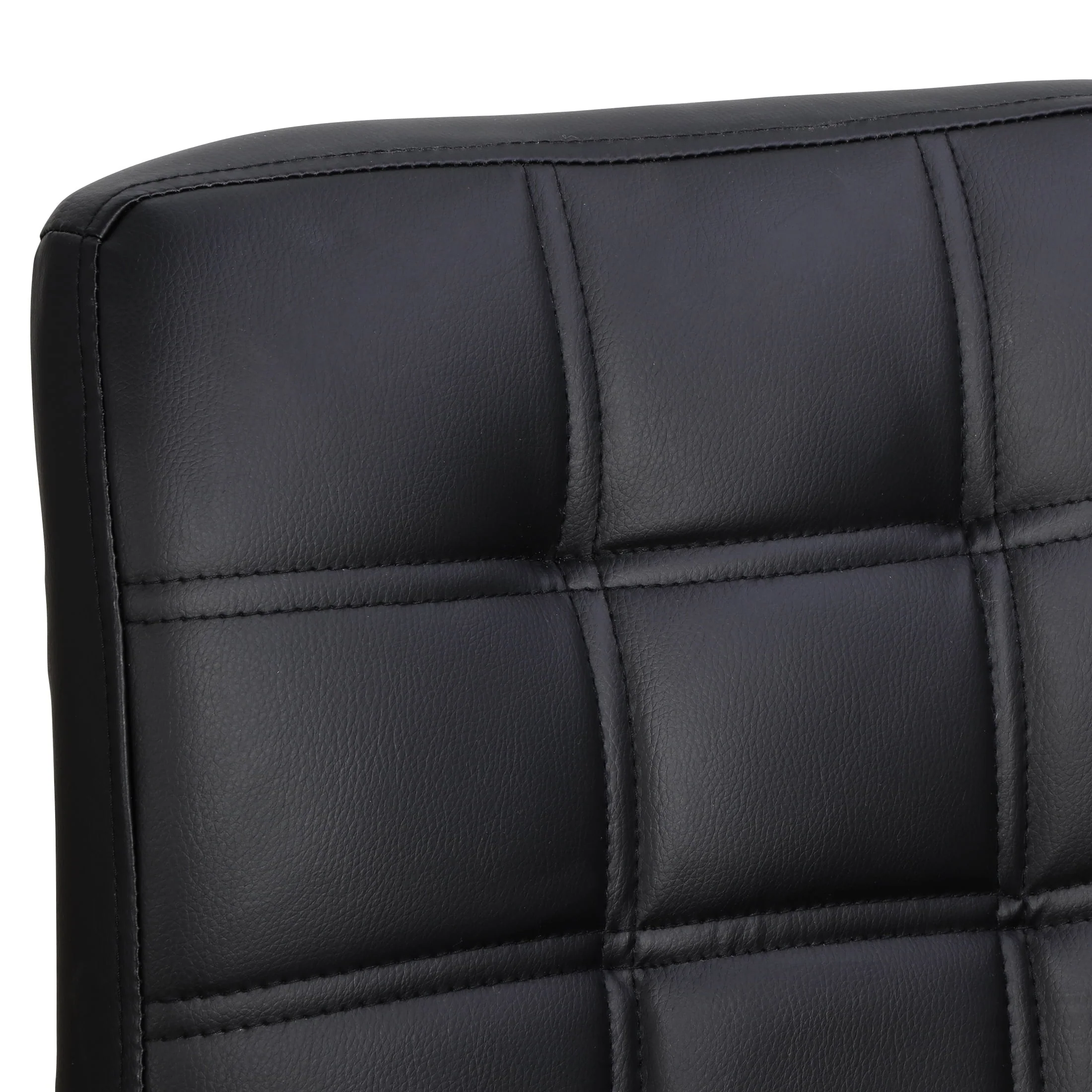 ZENY Set of 4 Bar Stool Soft Cushion Metal Frame 24-32" Swivel Chair, Black - Image 9