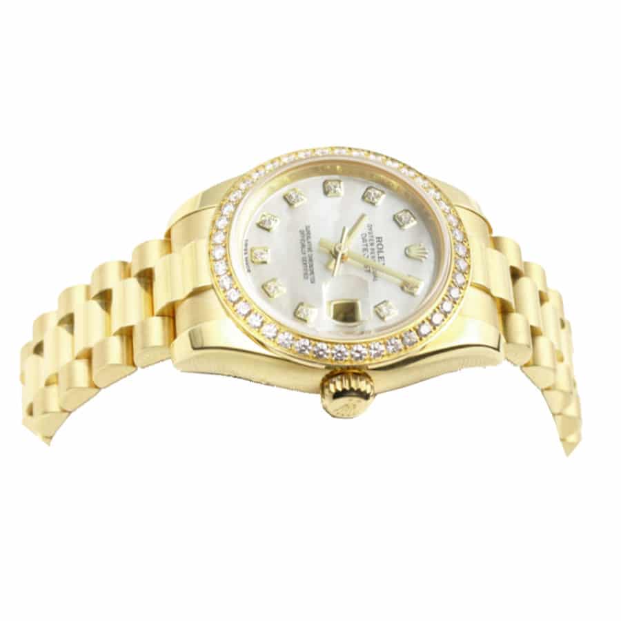 Rolex Datejust 178288 Gold Mother Of Pearl Dial Replica - Top club