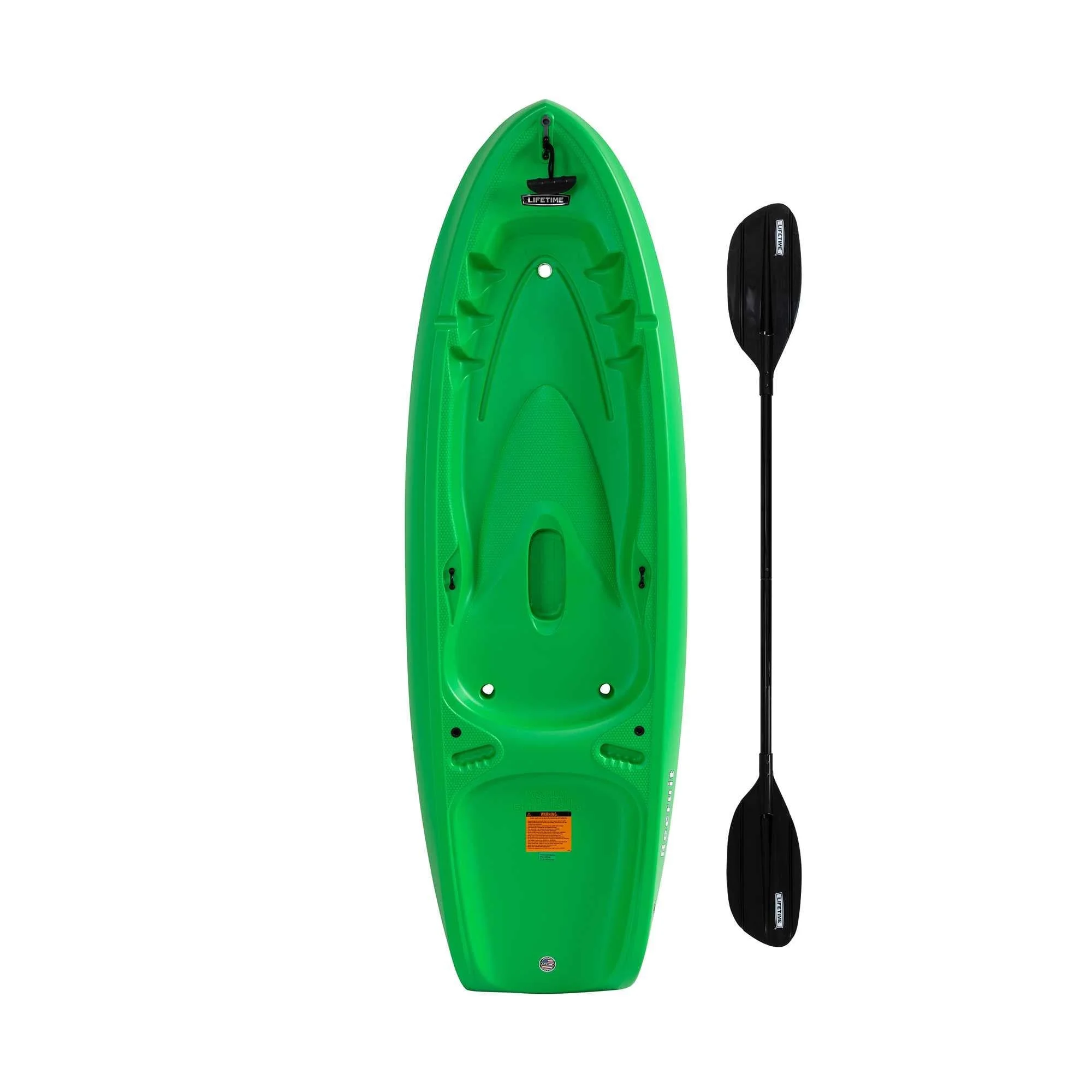 Lifetime Recruit 6.5 ft Youth Sit-on-Top Kayak, Lime Green (90765) - Image 17