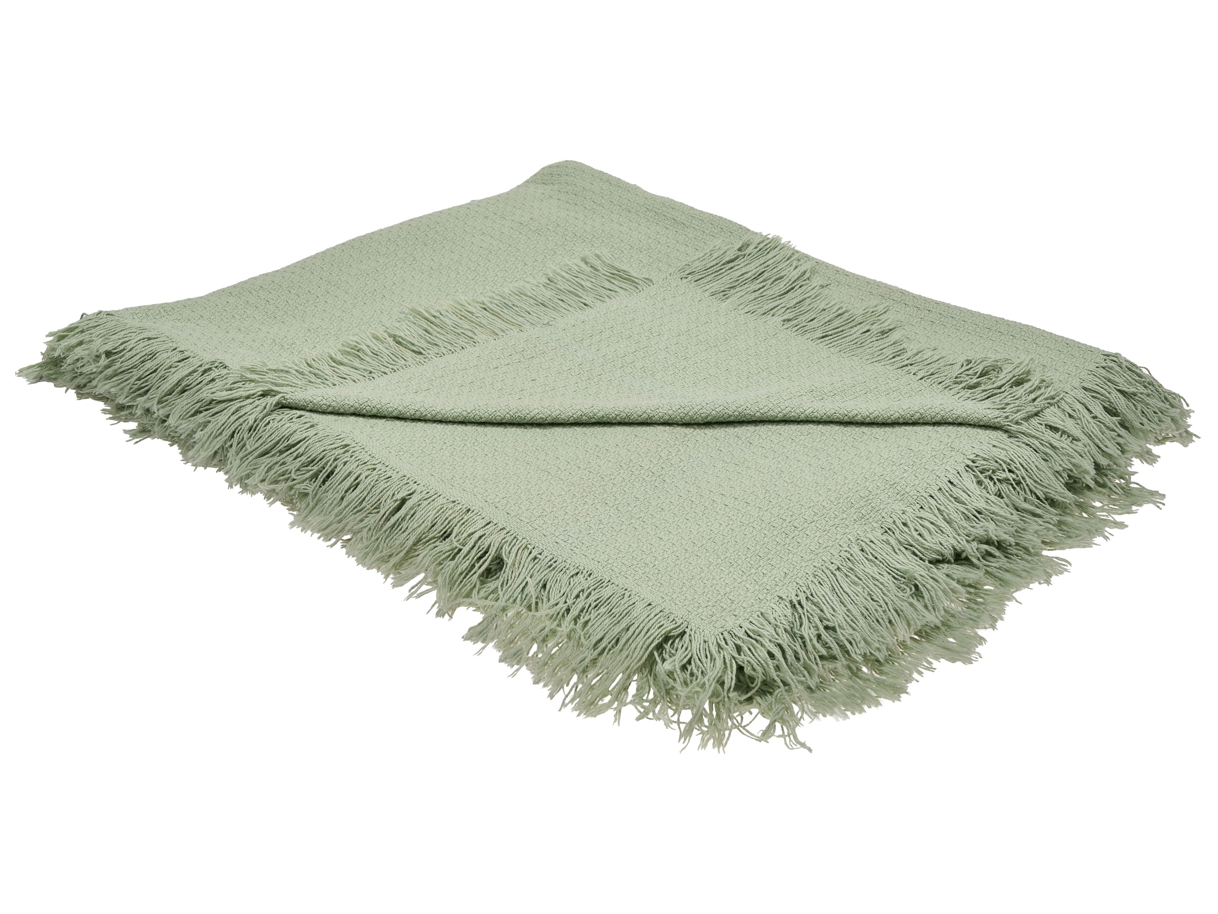 Bedspread YERBENT Cotton 220 x 240 cm Green
