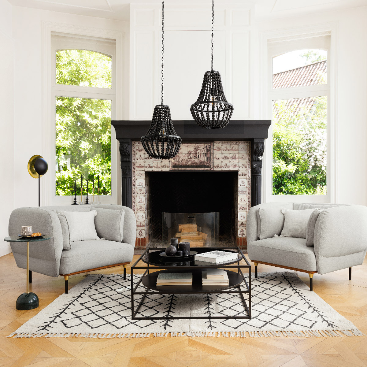 Armchair "Is&eacute;e" Mouse grey