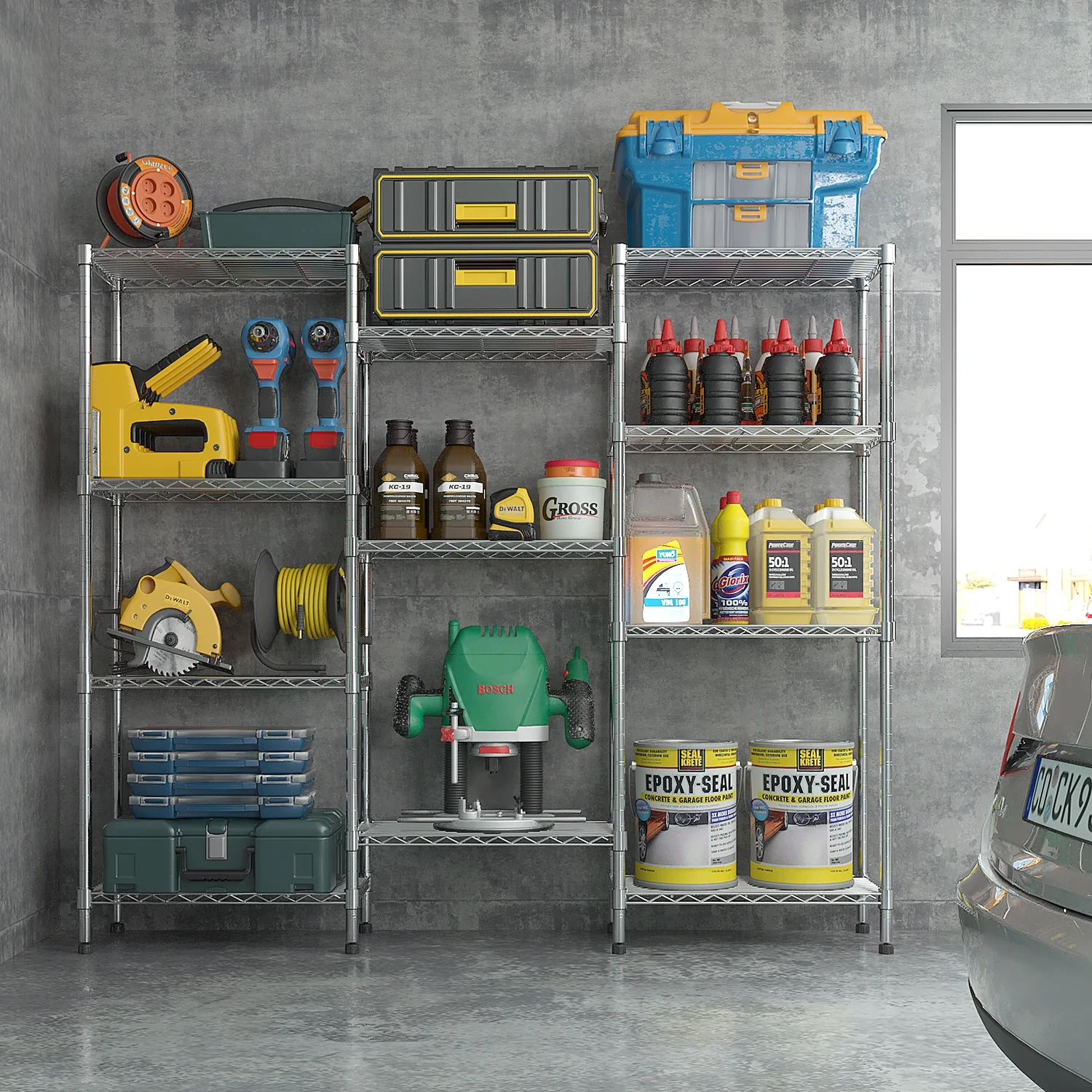 Zimtown Heavy Duty Storage Shelves, 63