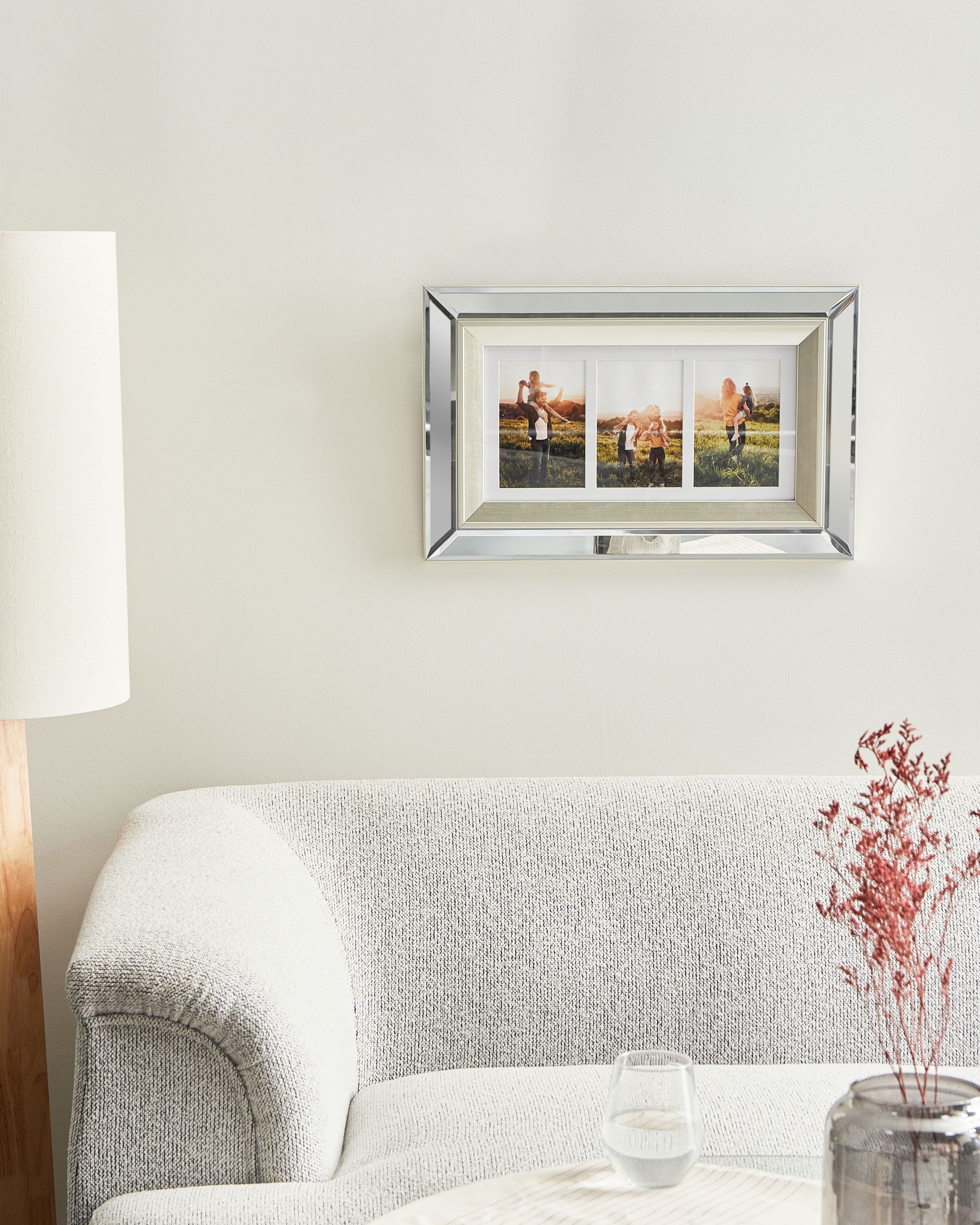 Frame for 3 Photos MAKENI Silver
