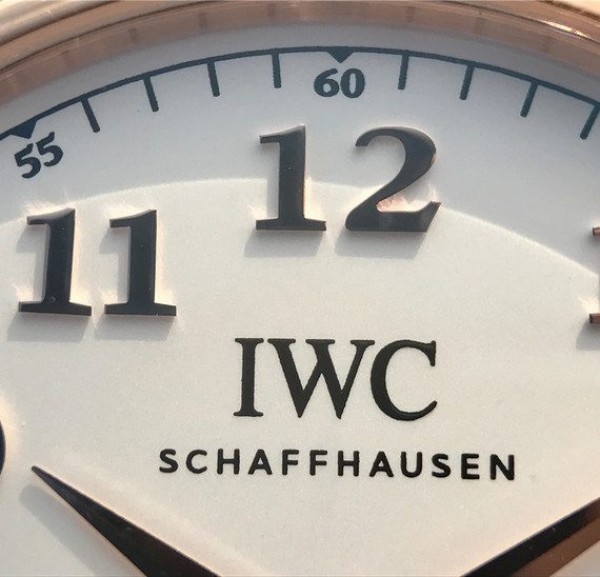 Replica IWC TW Da Vinci RG IW3566 White Dial Black Leather Strap A2892 - Top club