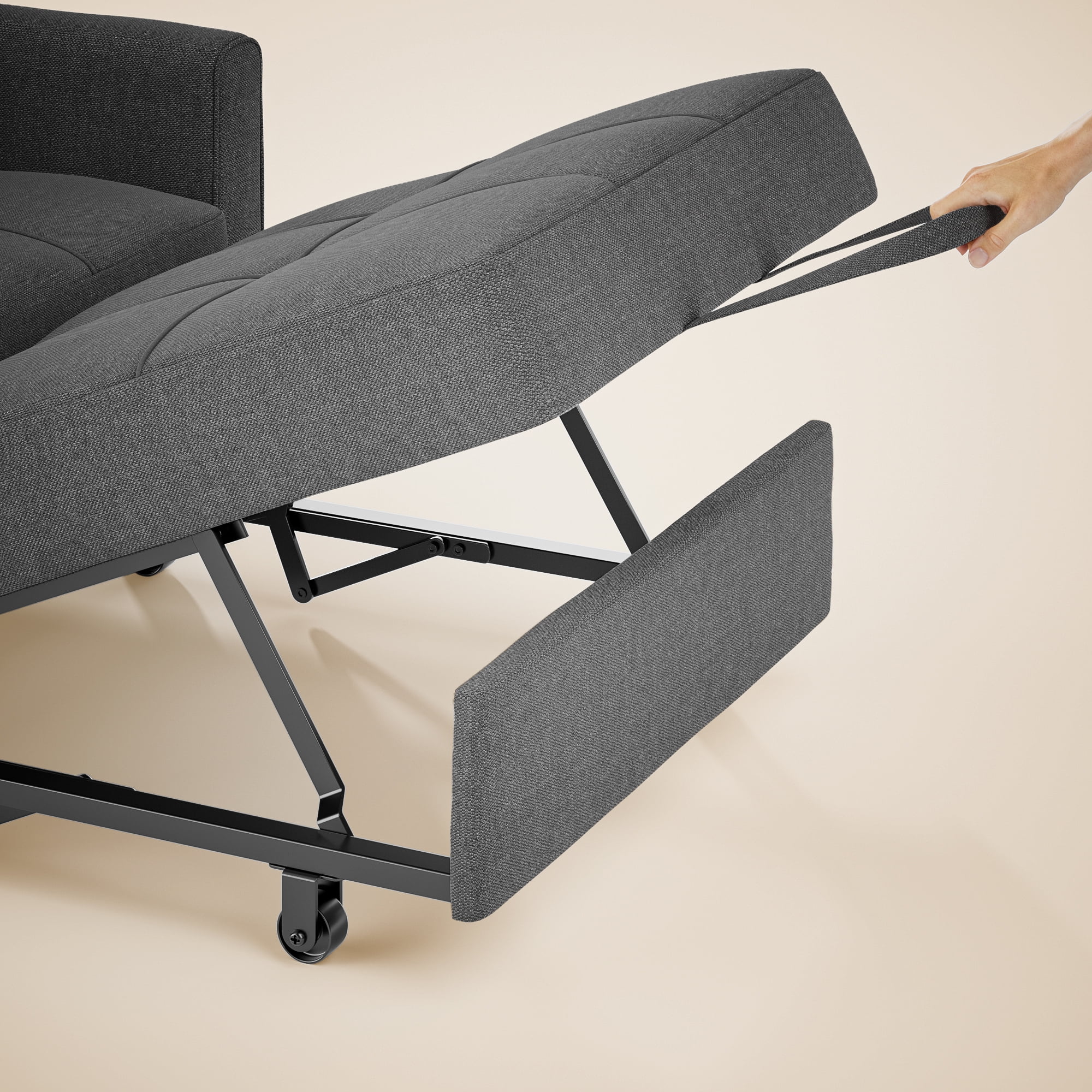 3 in 1 Convertible Sofa Bed Chair for Living Room , Aiho Sleeper Sofa Bed for Living Room, Dark Gray - Image 8
