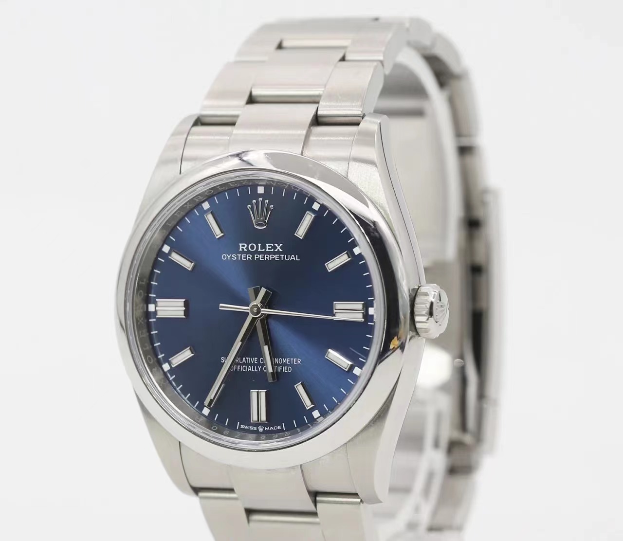 Rolex Oyster Perpetual M126000-0003 Bright Blue Dial 36MM(1:1 replica) - Top club