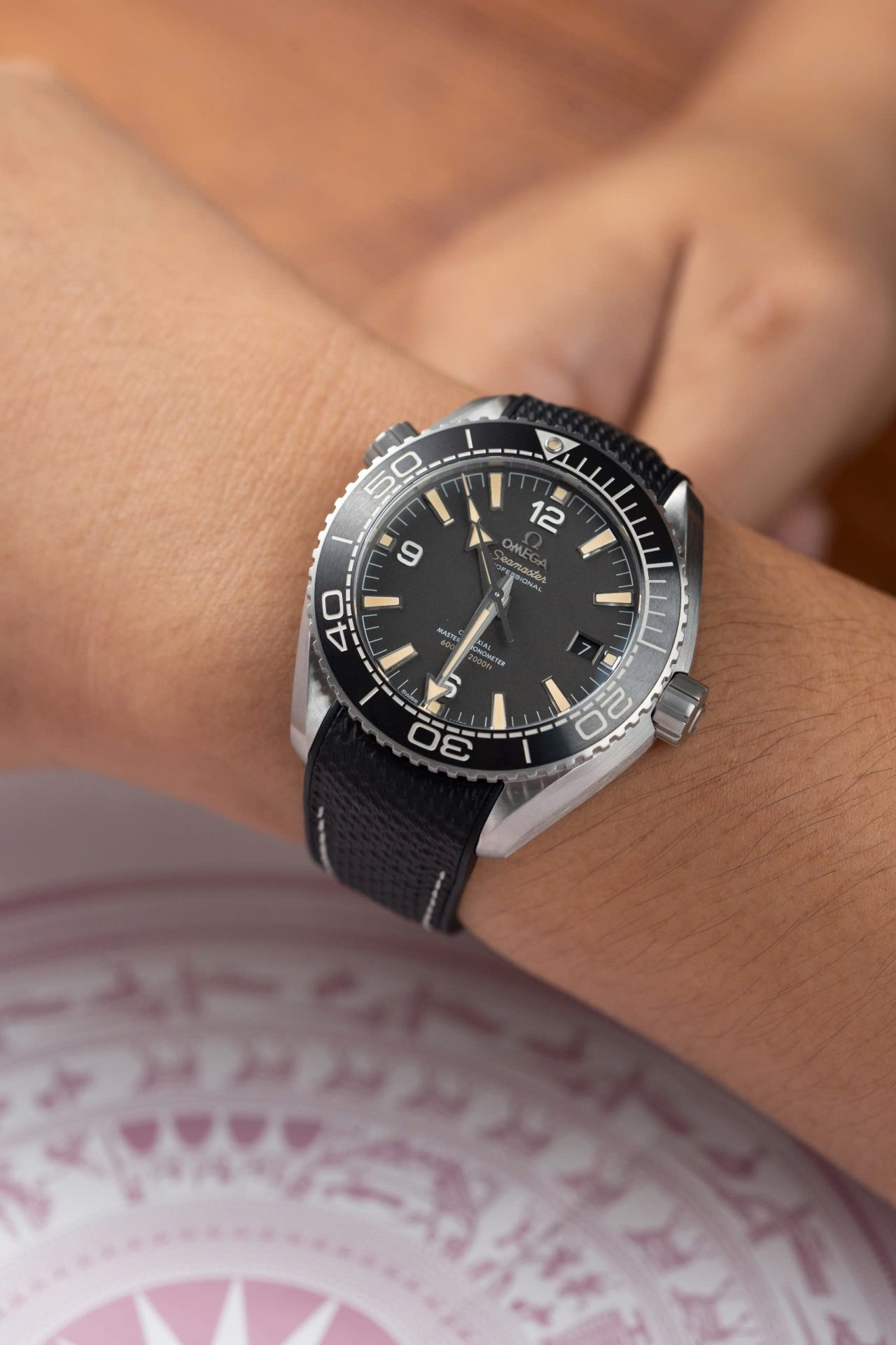 Omega Replica Watch Seamaster Planet Ocean Black Dial Rubber Strap Factory VS 43.5mm - Top club