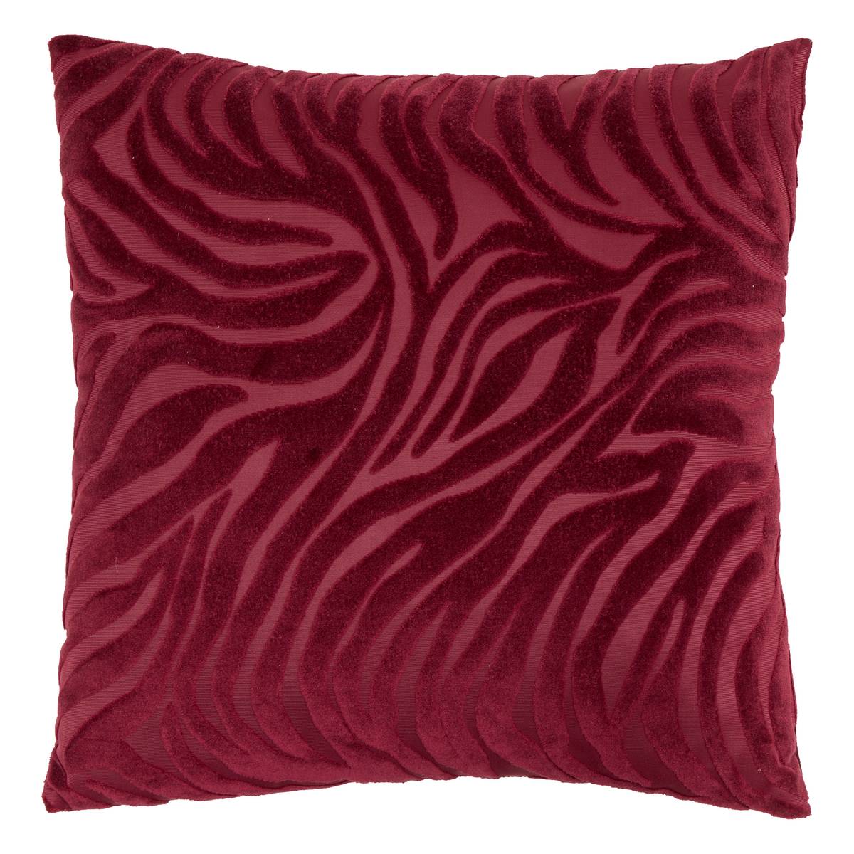Cushion "Tigris" Garnet red, 40x40 cm