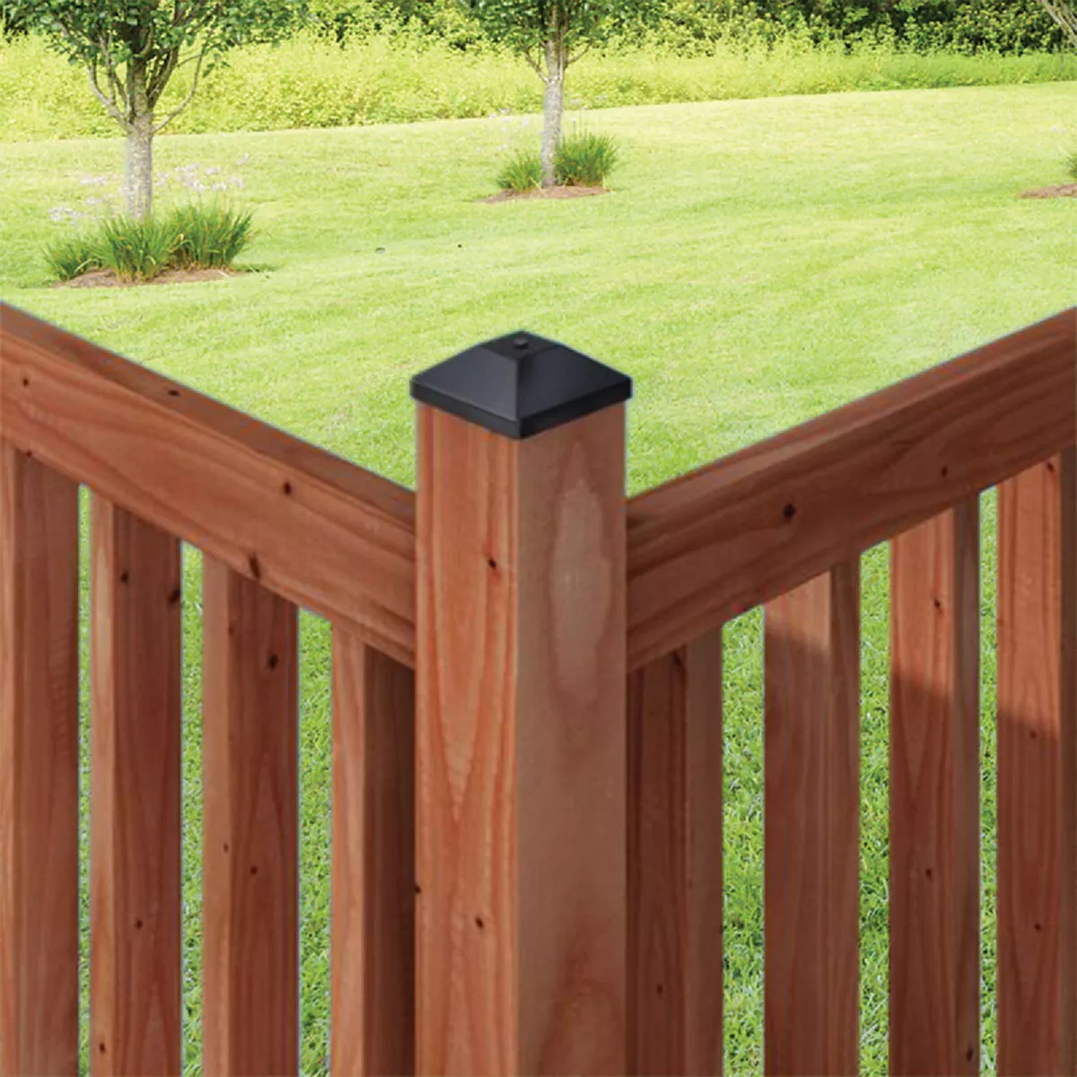 Simpson Strong-Tie Outdoor Accents 4X4 Decorative Black Post Cap