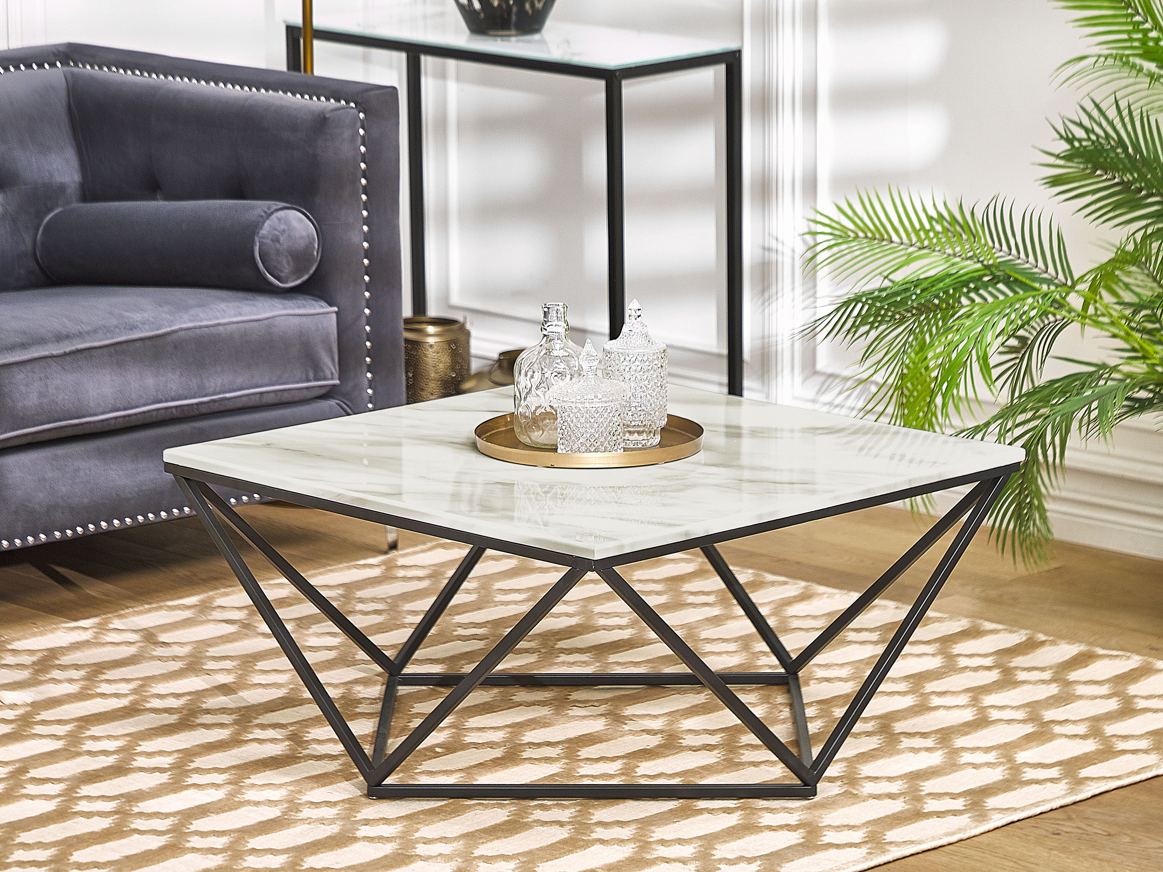 Coffee Table MALIBU White Marble