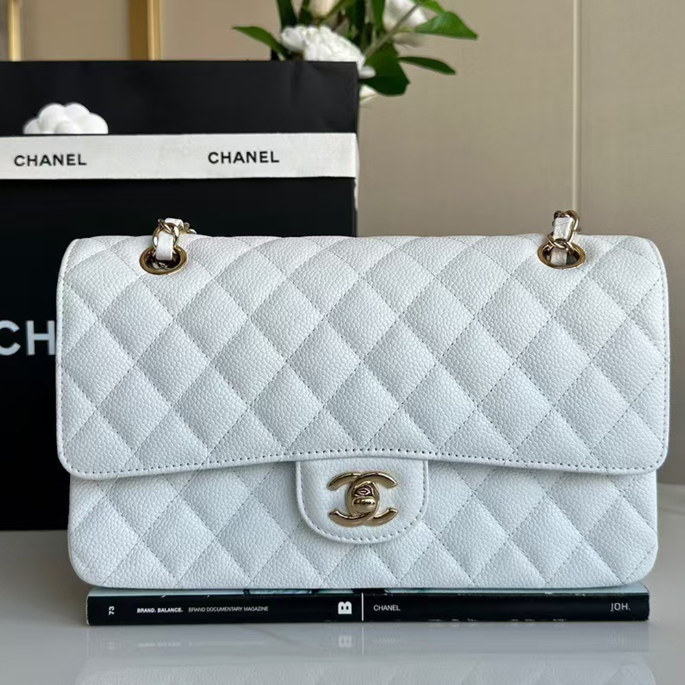 Chanel Caviar CF Medium 25CM(Replica)1:1High-quality replica