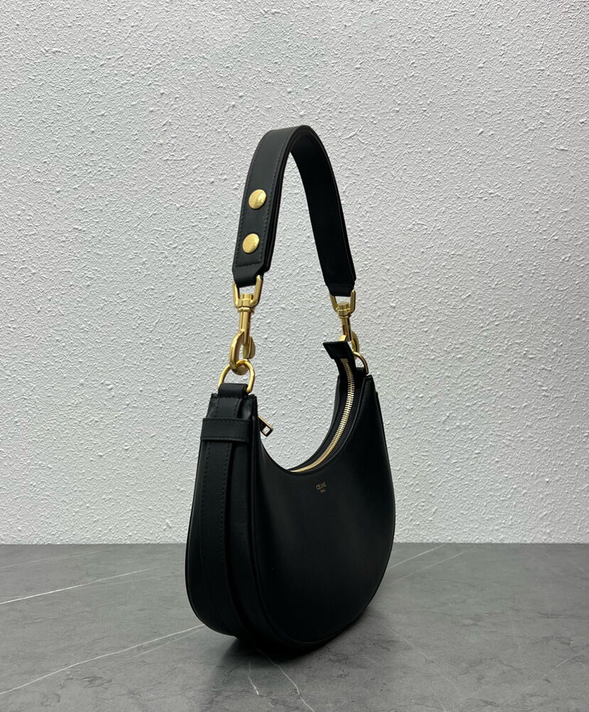 Celine Medium Ava Strap Bag In Smooth Calfskin Black1:1High-quality replica