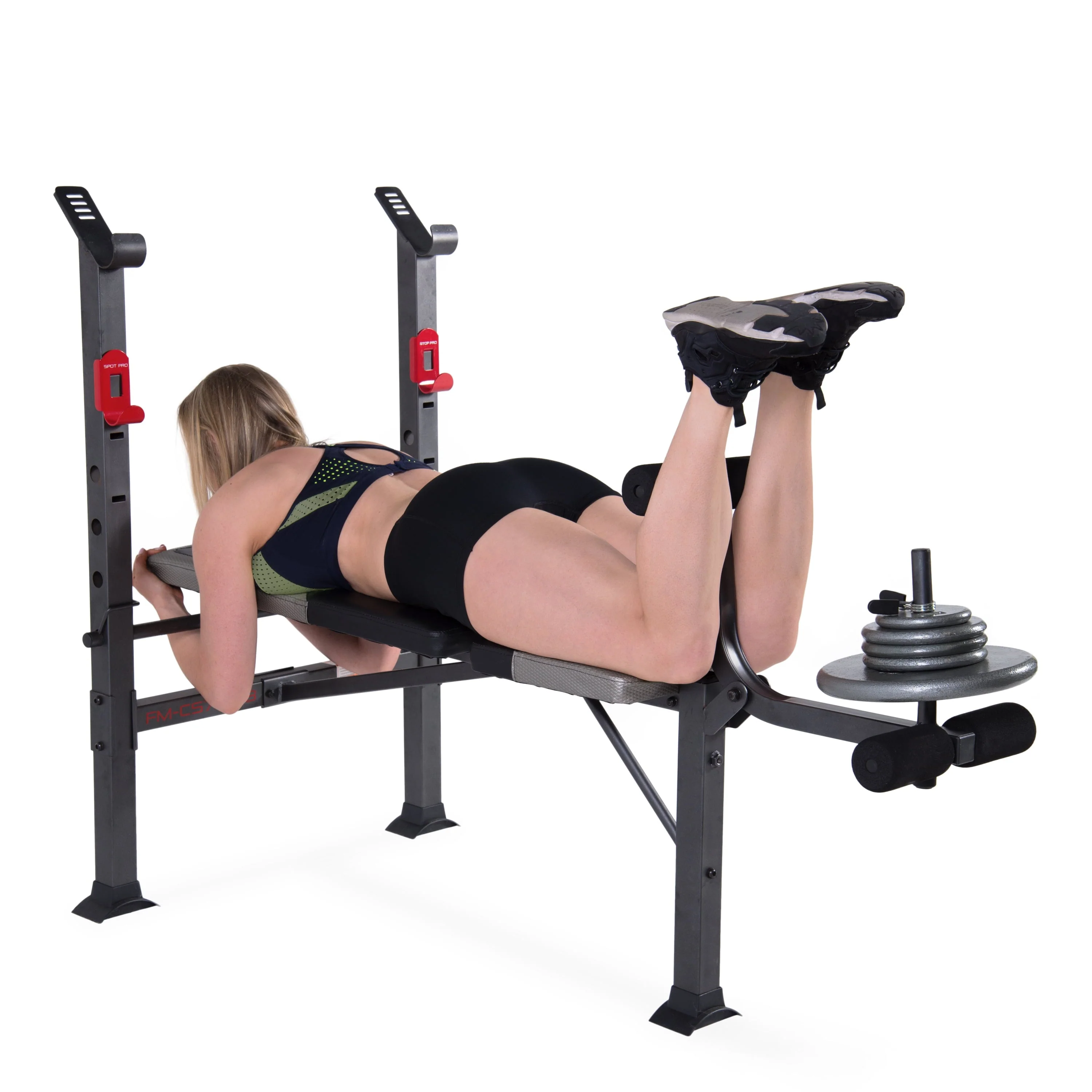 CAP Strength Standard Weight Bench with Leg Developer, 150lb upright weight capacity - Image 6