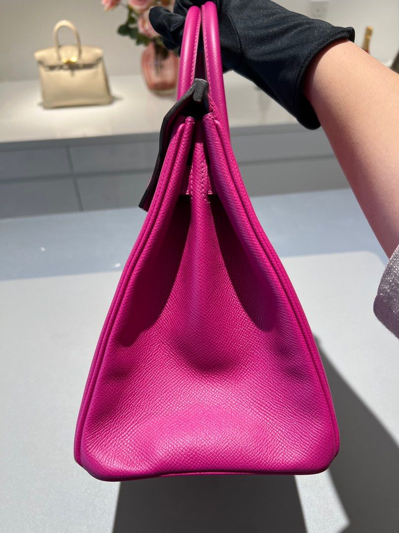 HERMES BIRKIN 30 Togo leather Rose purple A Engraving Hand bag 600030105 HERMES BIRKIN 30 Togo1:1High-quality replica