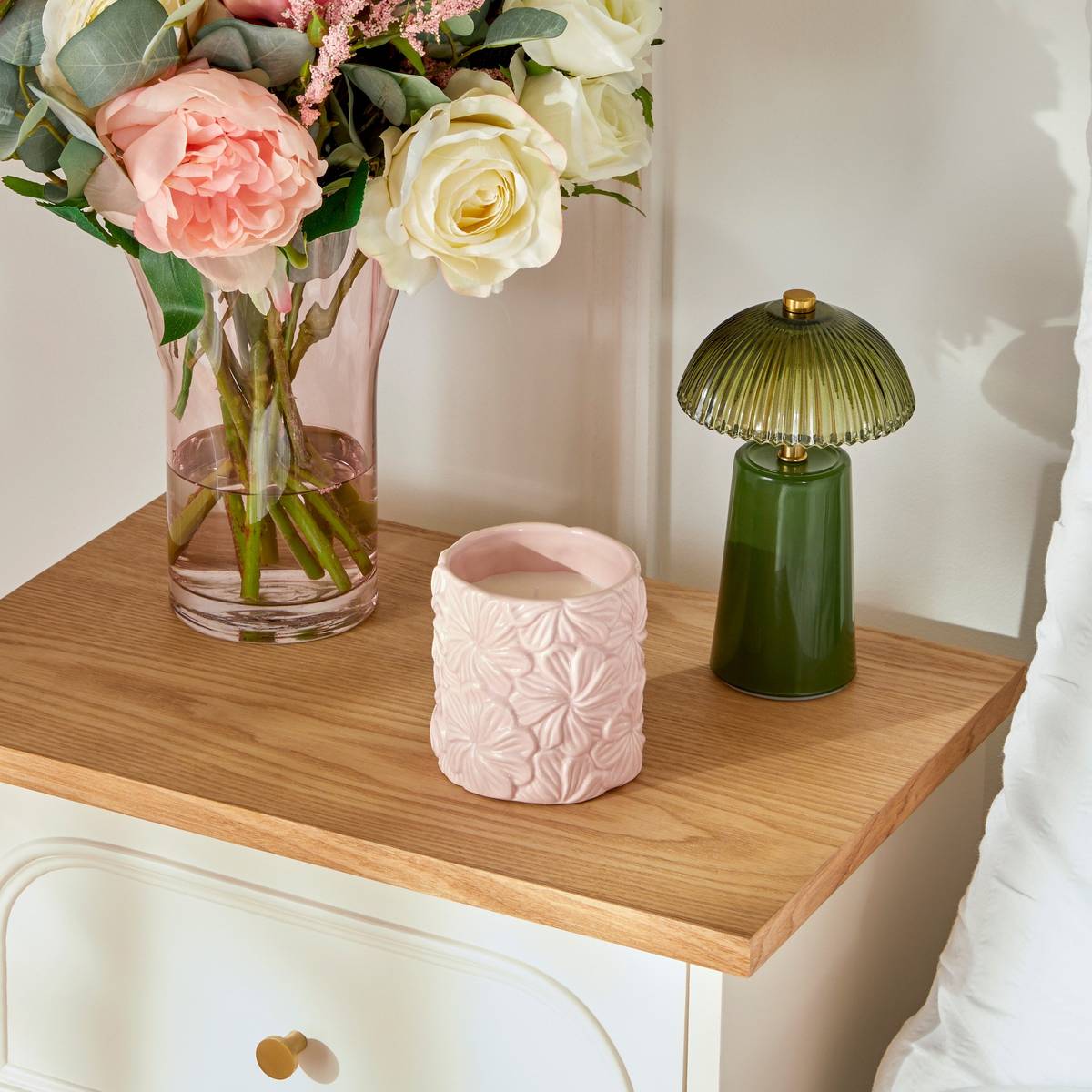 Vase "Rose Flower" Various colors, H.23.5 cm